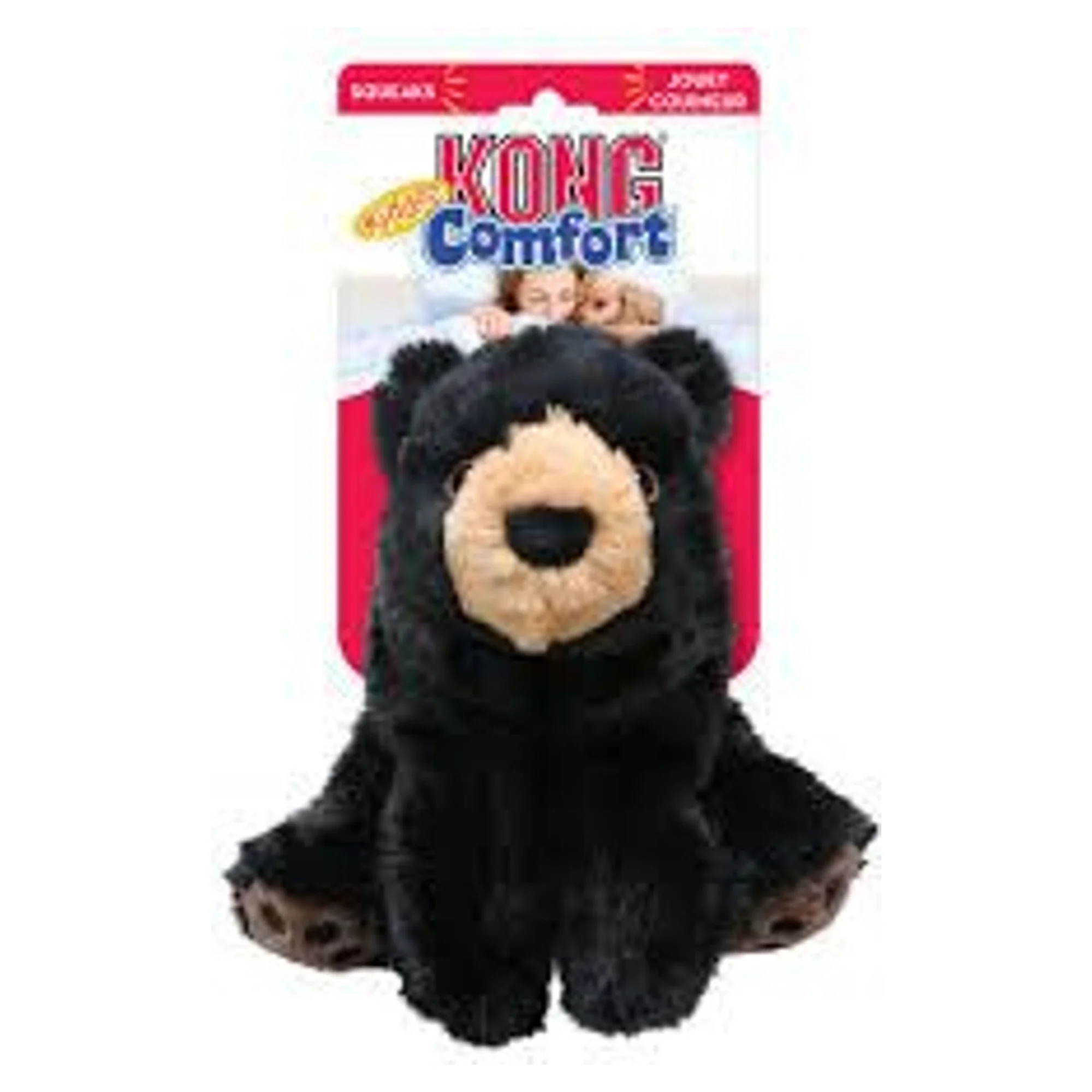 Kong Kong Comfort Kiddos Ayıcık Şeklinde Peluş Köpek Oyuncağı L