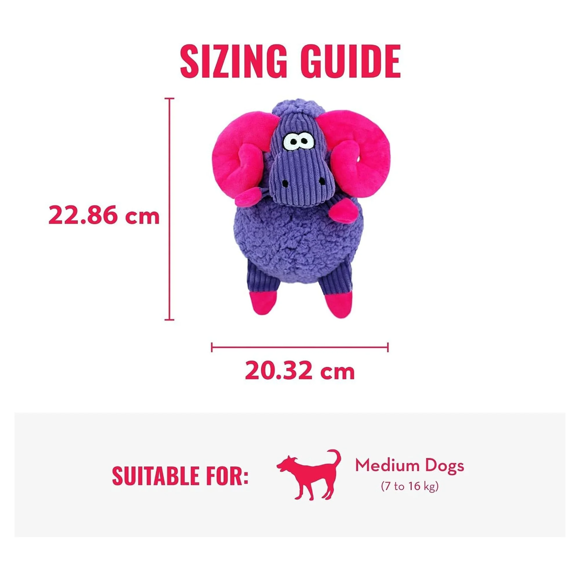 Kong Sherps Sevimli Hipopotam Şeklinde Peluş Köpek Oyuncağı M — Kumaş ve Peluş Oyuncaklar, 230 g — Görsel 2