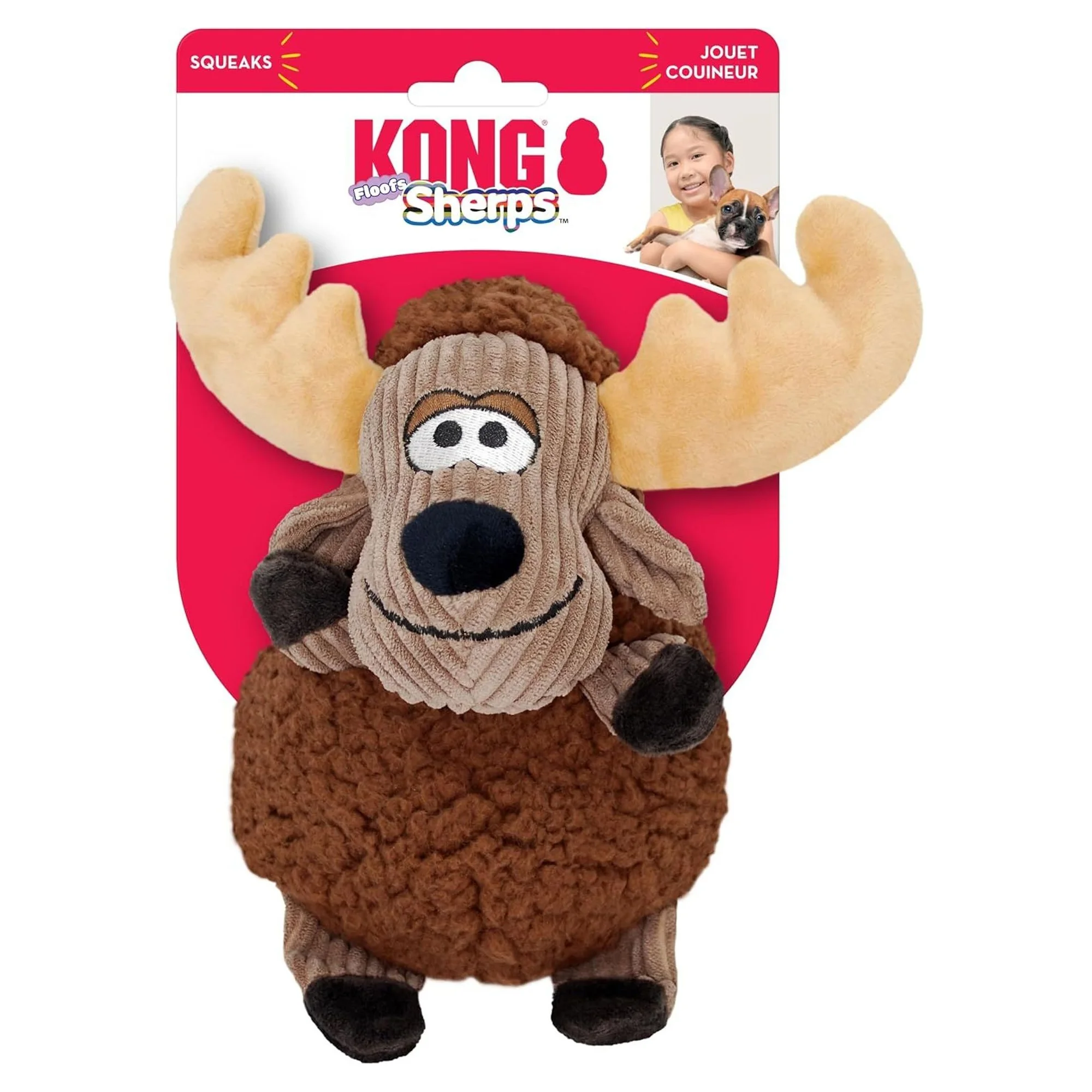 Kong Sherps Ren Geyiği Şeklinde Peluş Köpek Oyuncağı M