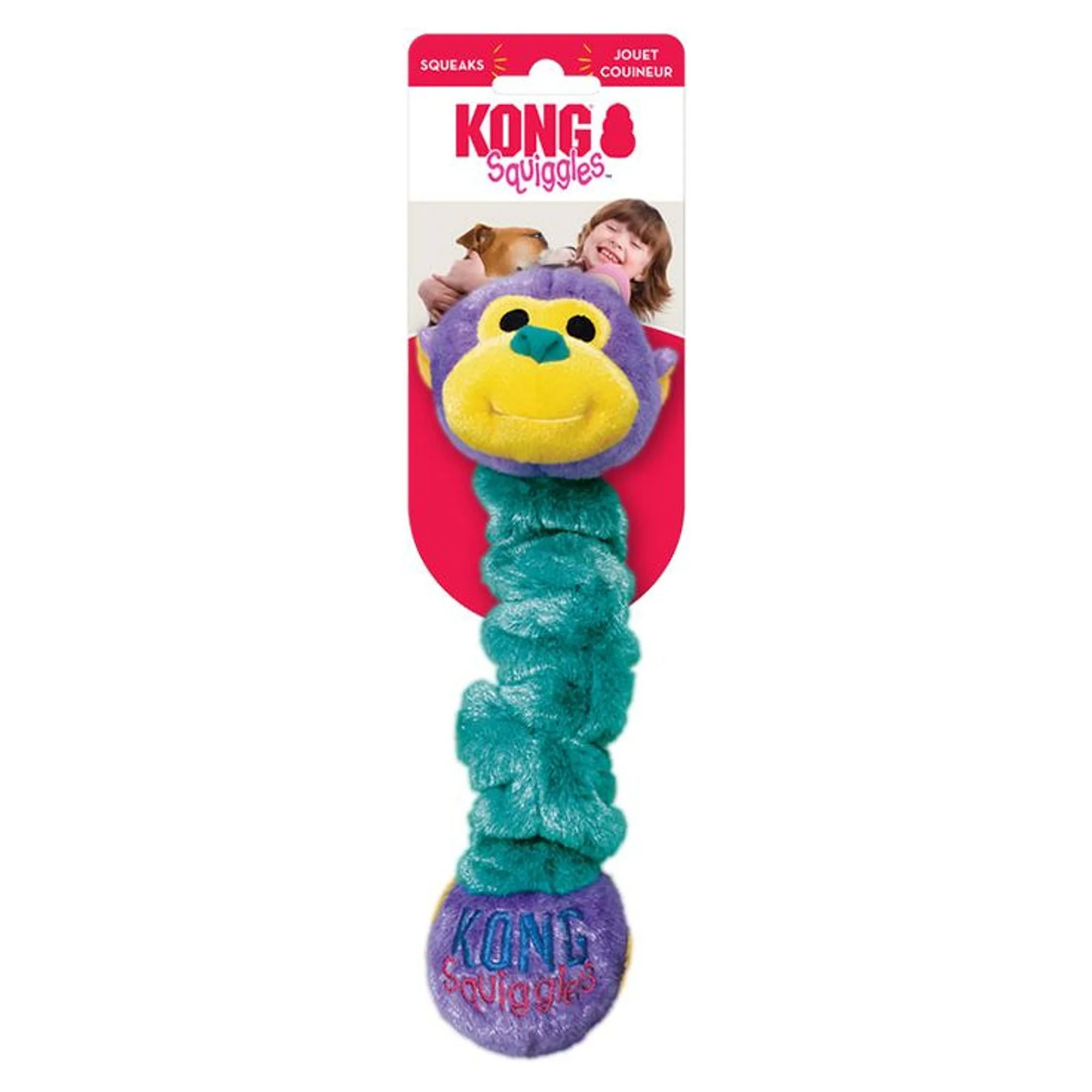 Kong Kong Squigles Tavşan Figürlü Peluş Köpek Oyuncağı S