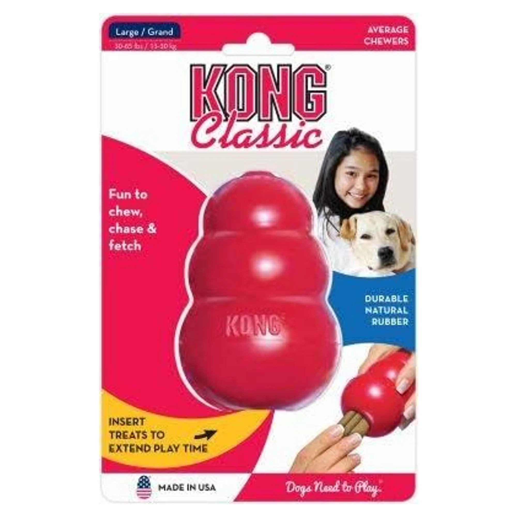 Kong Classic Köpekler İçin Çok Amaçlı Isırma Oyuncağı L