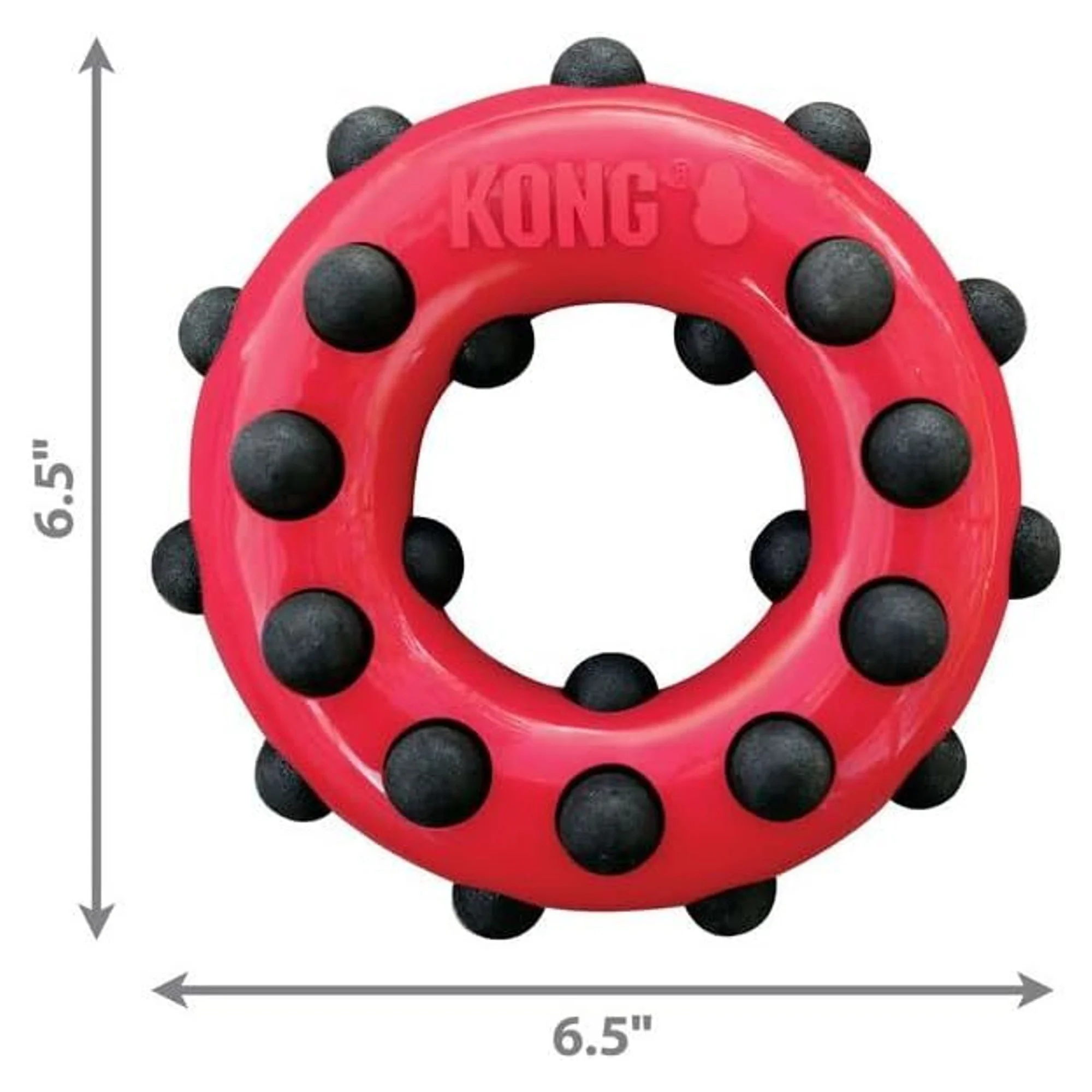 Kong Dotz Circle Halka Şeklinde Köpek Oyuncağı L — Plastik ve Kauçuk Oyuncaklar, 330 g — Görsel 2