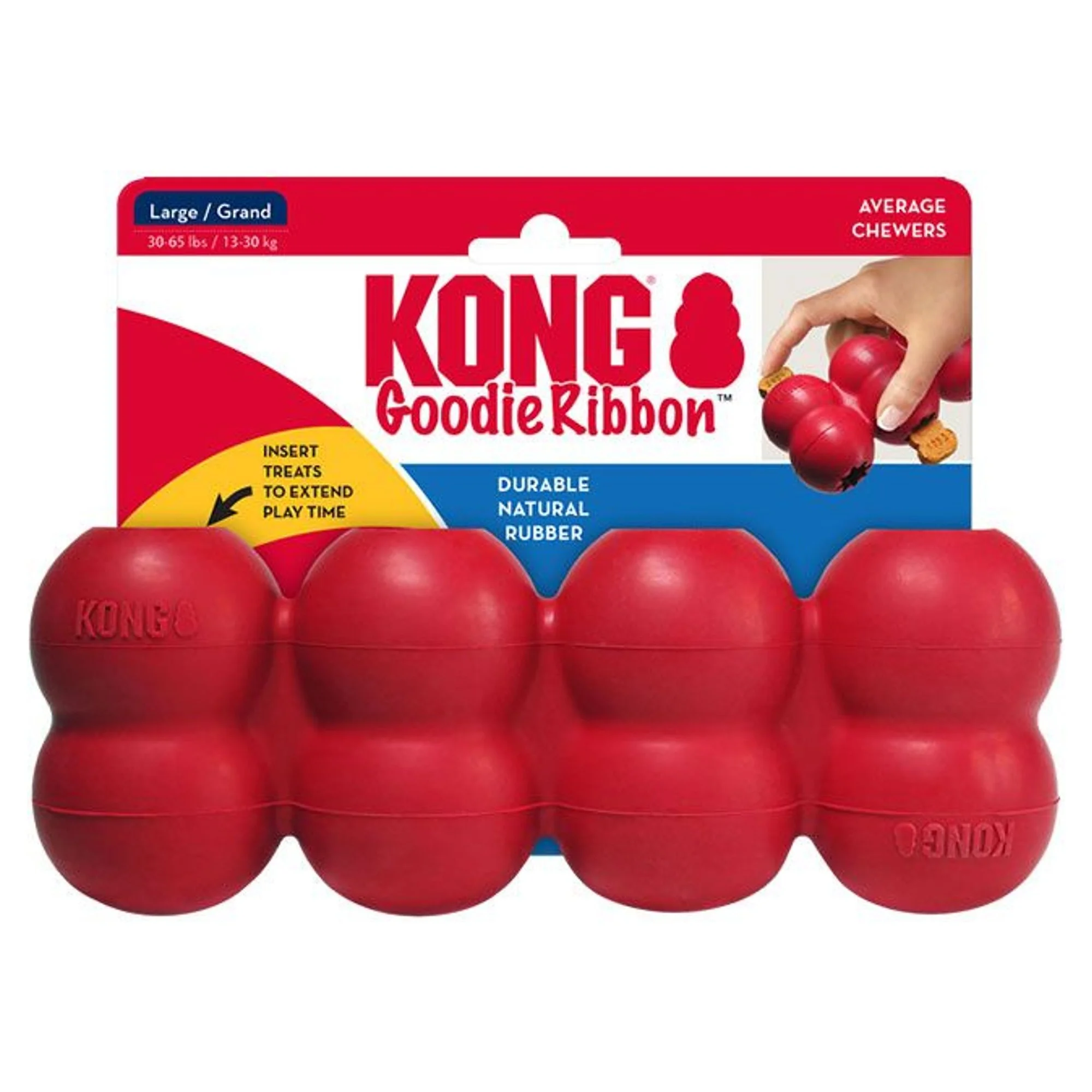 Kong Kong Goodie Ribbon Köpek Top Oyuncağı L
