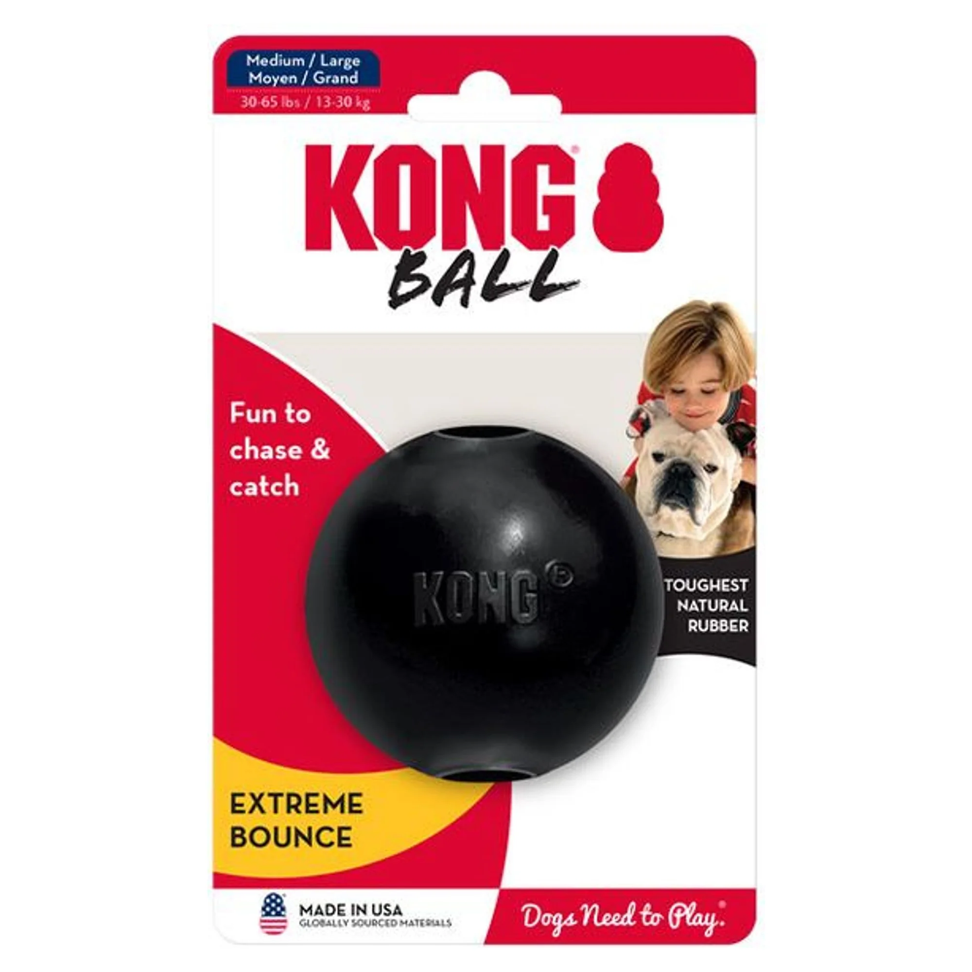 Kong KONG Extreme Ultra Sert Köpek Top Oyuncağı M/L 