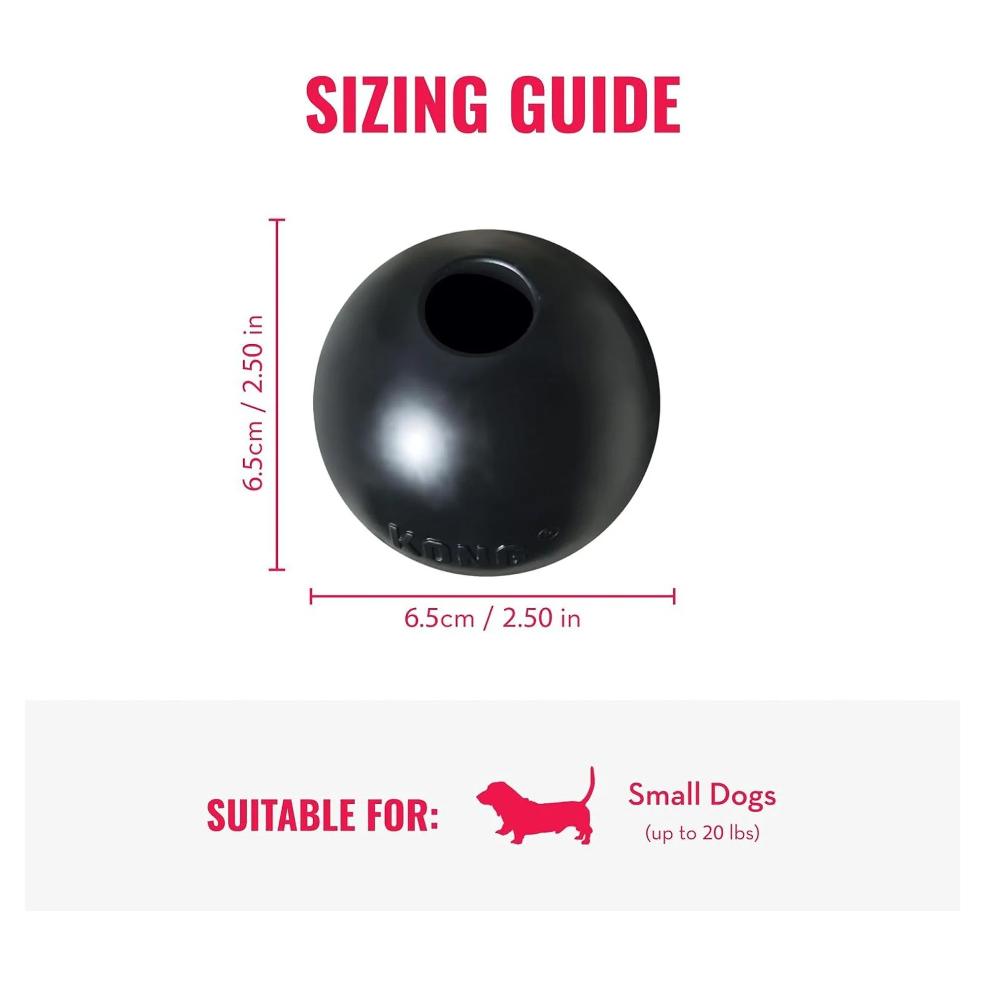 Kong Extreme Ultra Sert Top Köpek Oyuncağı S — Toplar, 220 g — Görsel 2