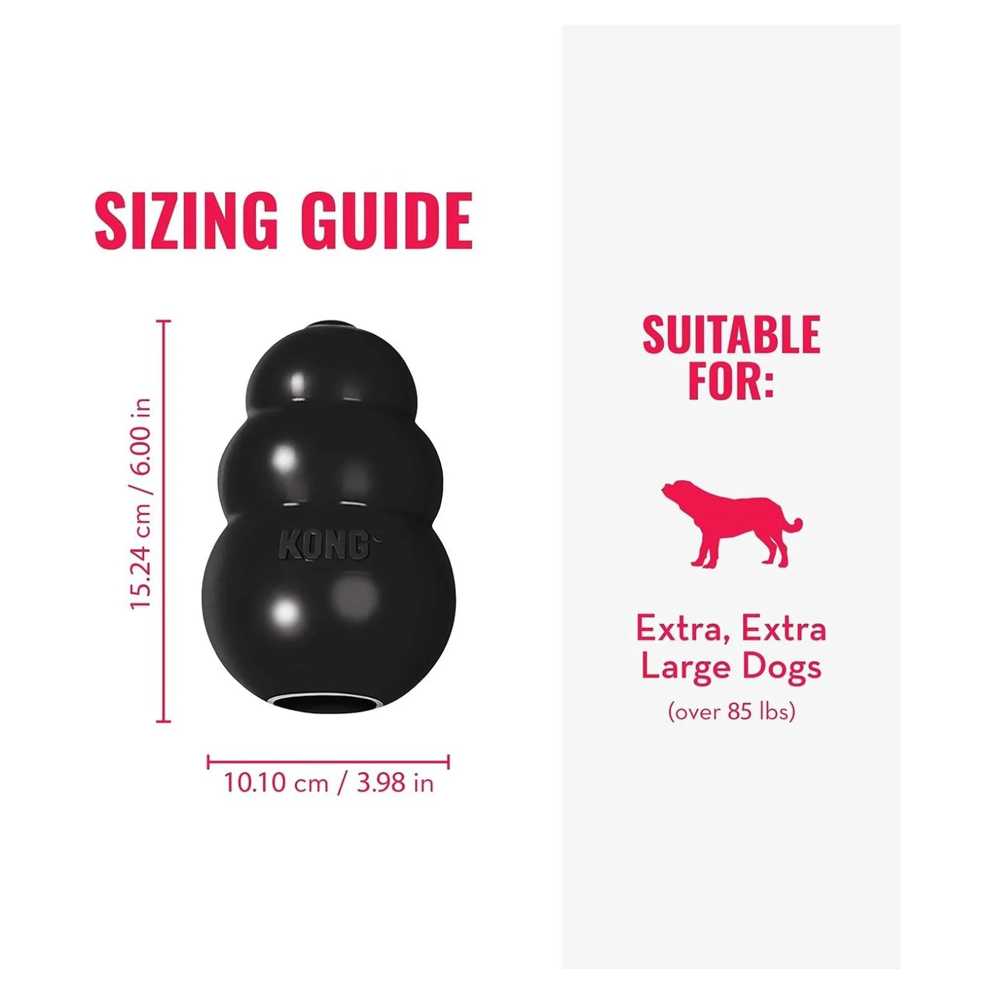 Kong Extreme Köpekler için Çok Amaçlı Isırma Oyuncağı Ultra Sert XXL — Oyuncaklar, 720 g — Görsel 2