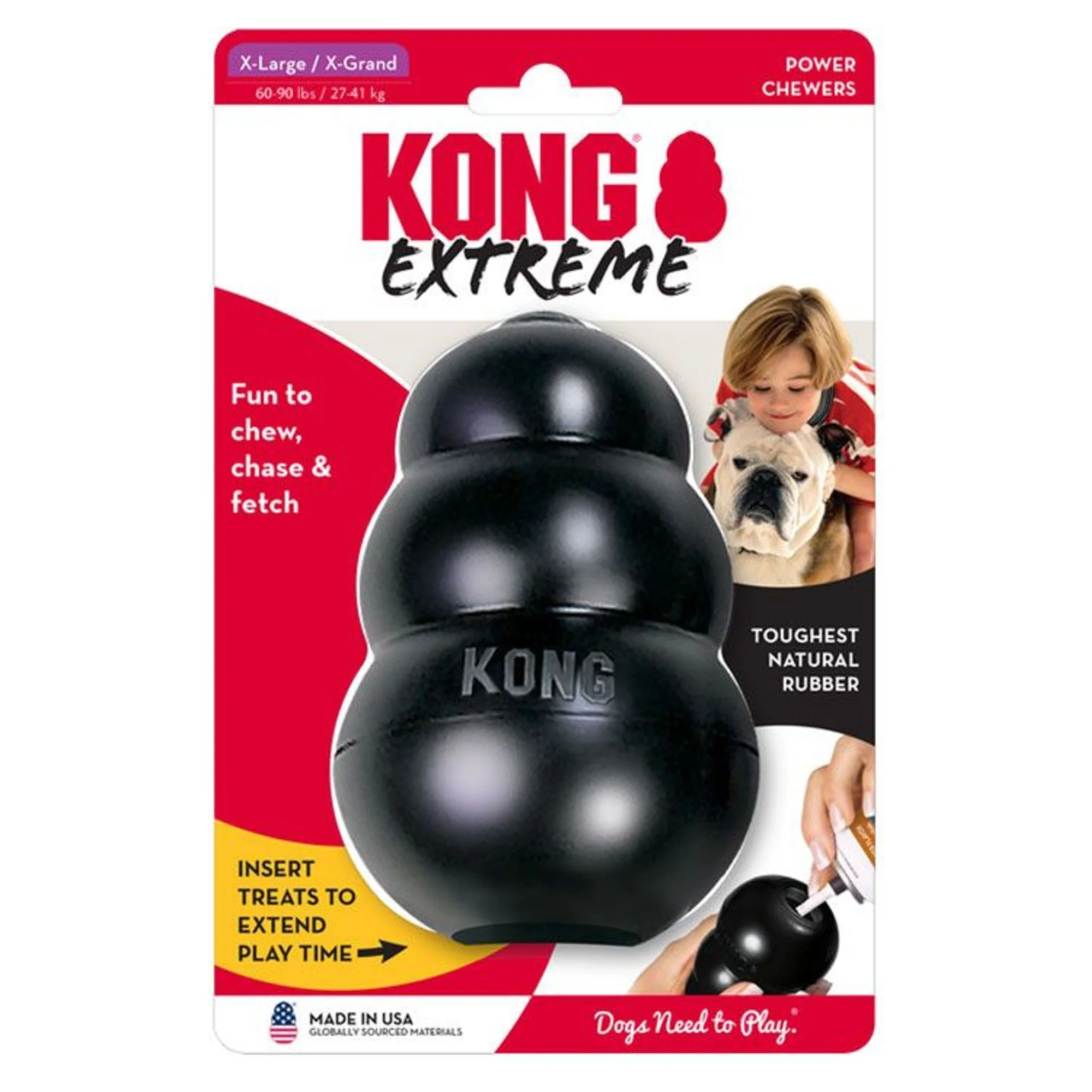 Kong Kong Extreme Ultra Sert Köpek Plastik ve Kauçuk Oyuncak XL
