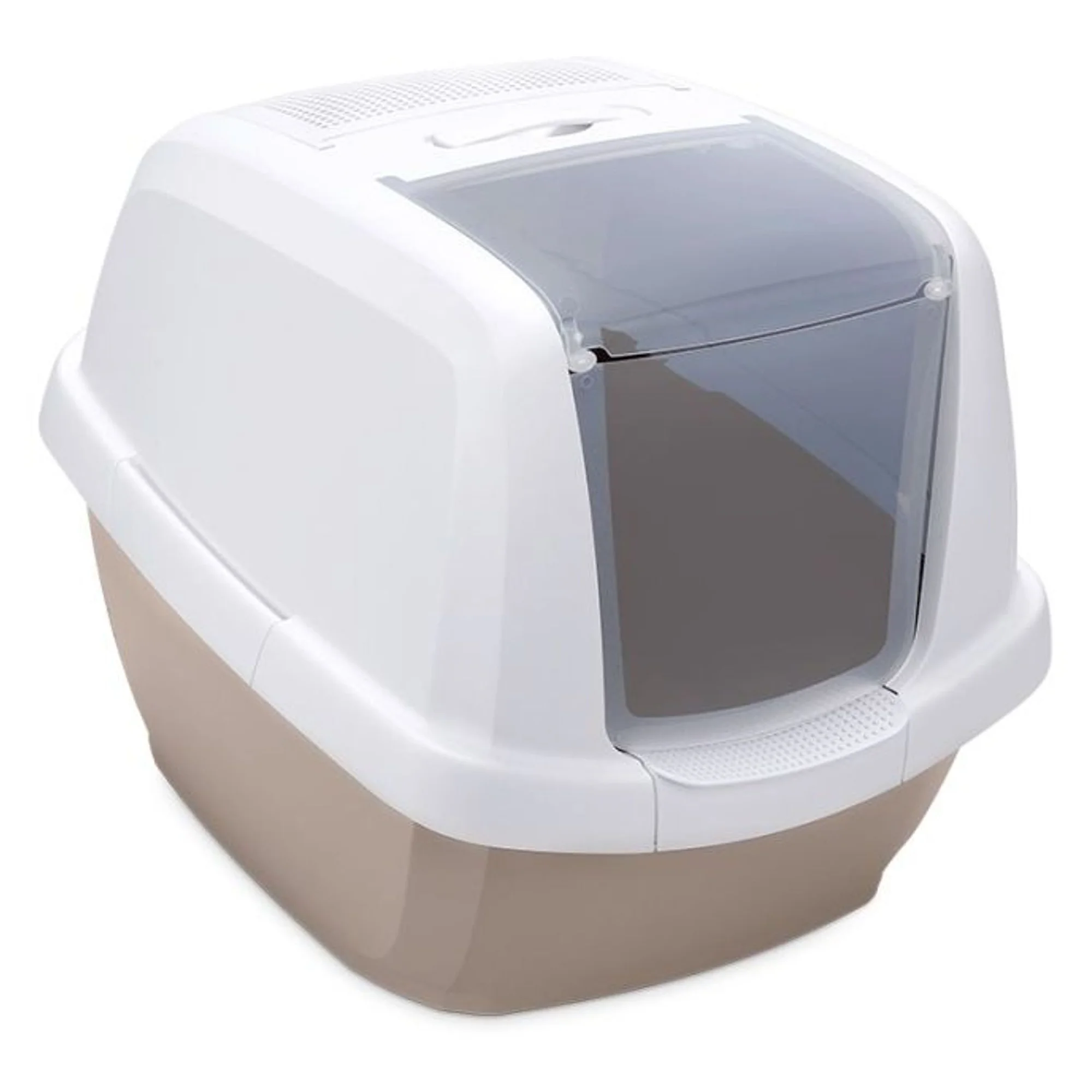 Imac Maddy Kapalı Kedi Tuvaleti Bej/Beyaz 65x47,5x47,5 cm