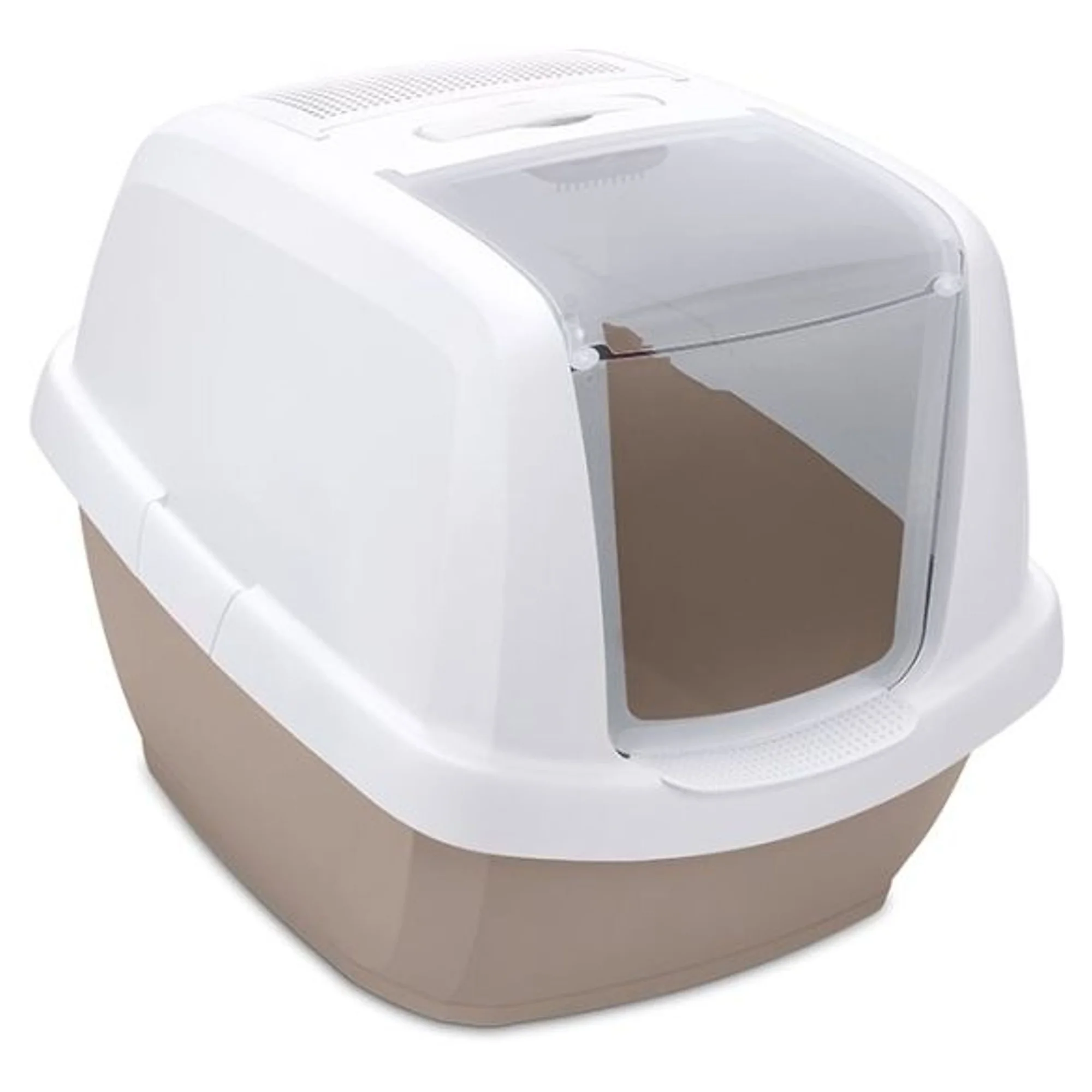 Imac Maddy Junior  Bej-Beyaz Kapalı Kedi Tuvaleti 57x43x41 CM