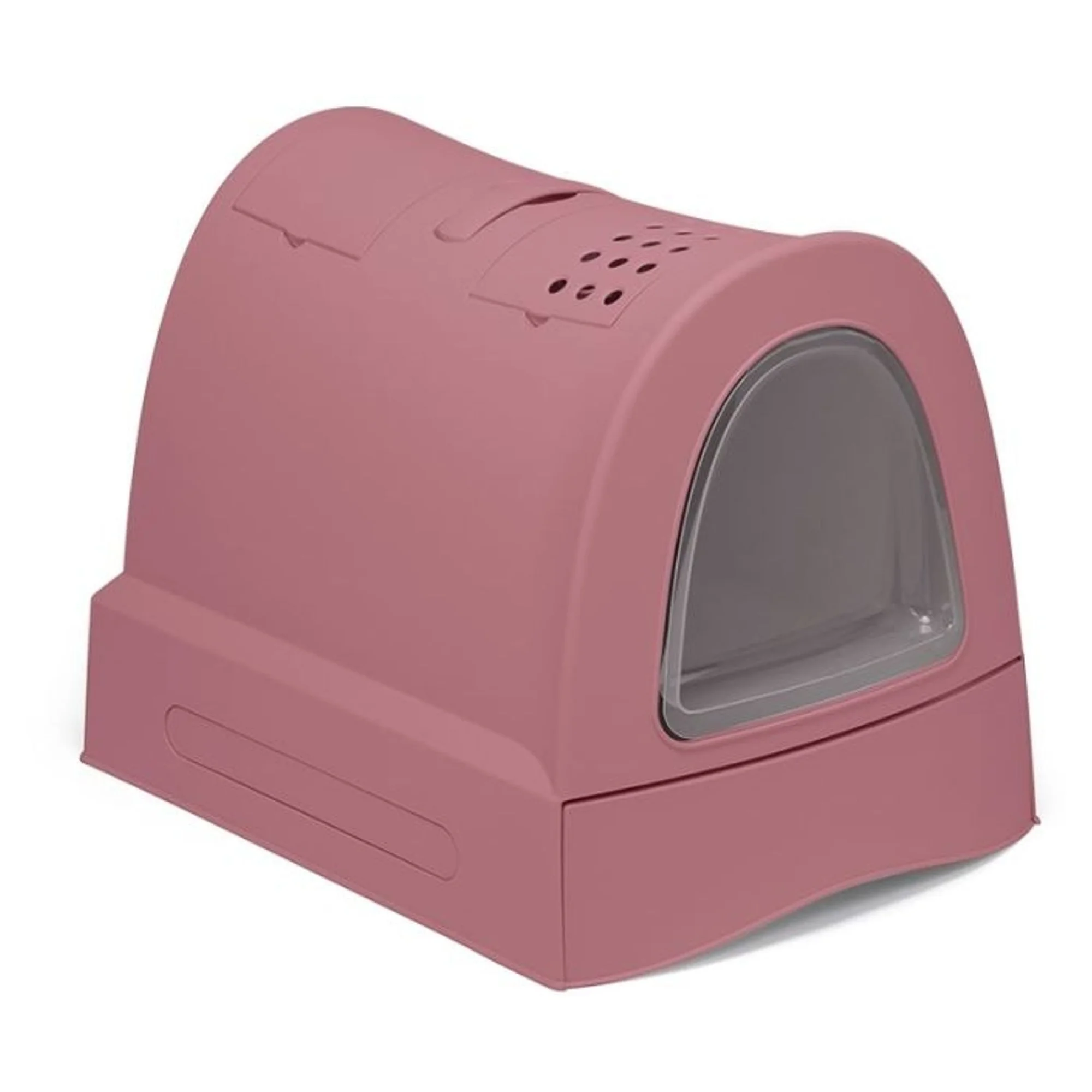 Imac Zuma Second Life Pembe Torbalı Kapalı Kedi Tuvaleti 56x40x42.5 CM