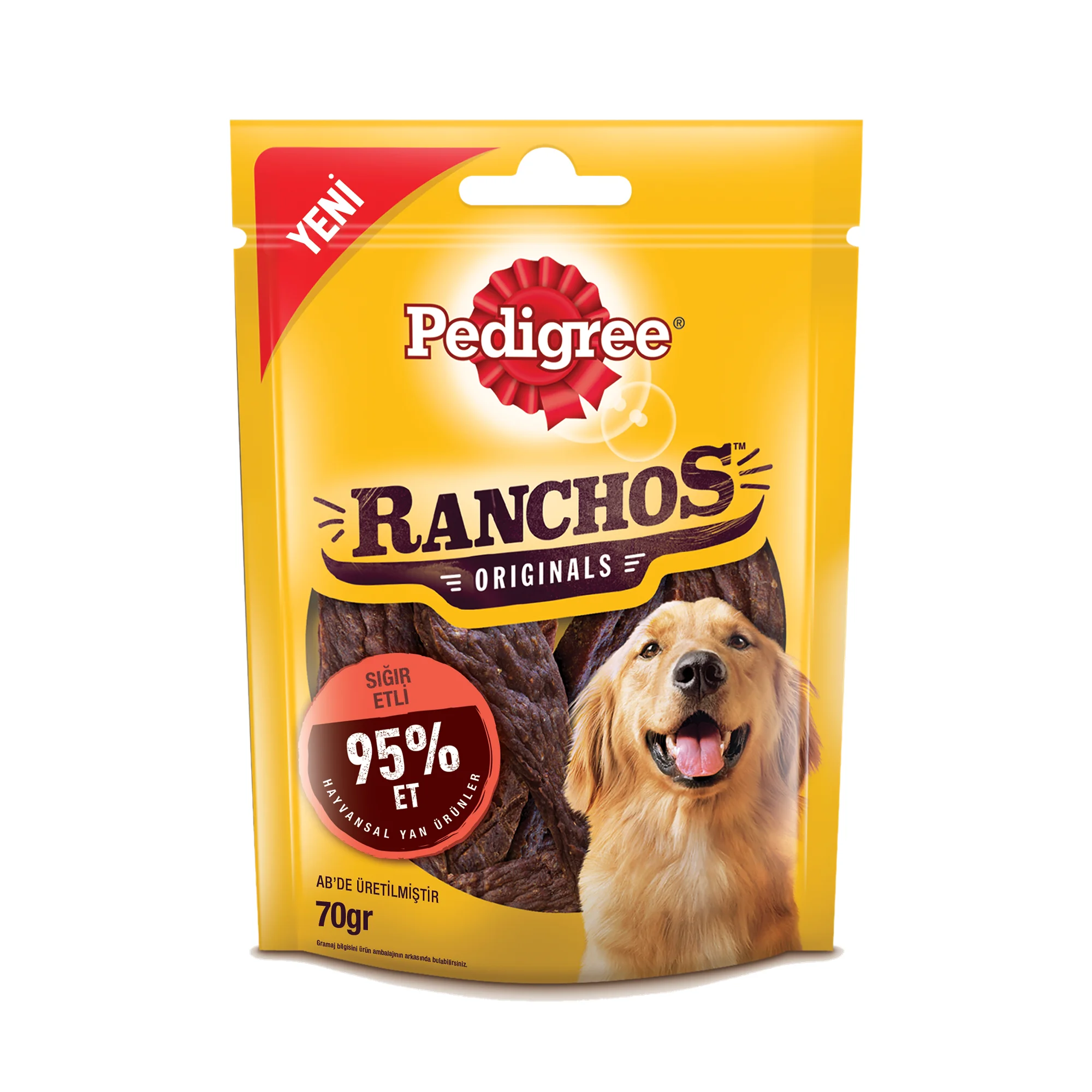 Pedigree Ranchos Jerkies Yarı Yumuşak Sığır Etli Köpek Ödül Maması 70 G