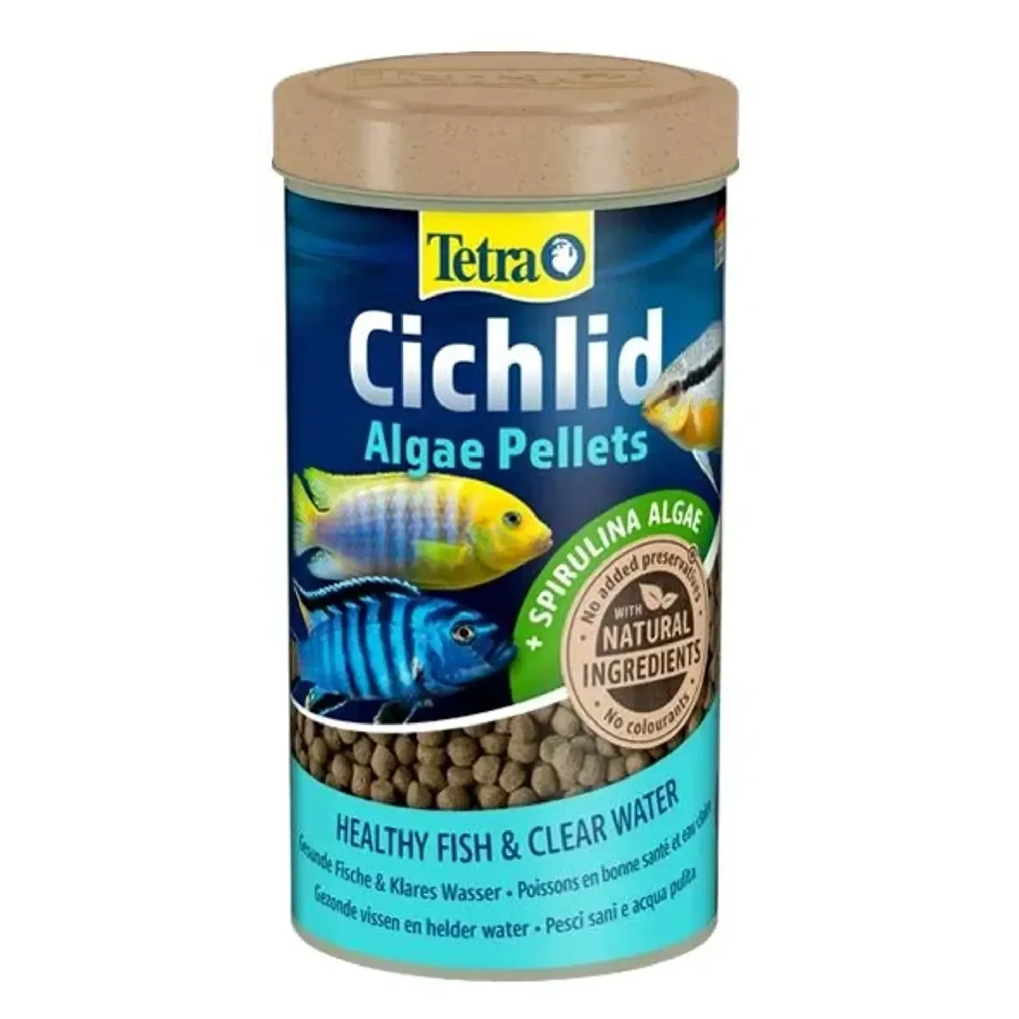 Tetra Cichlid Algae Bitkisel Cichlid Balık Yemi - 500 mL