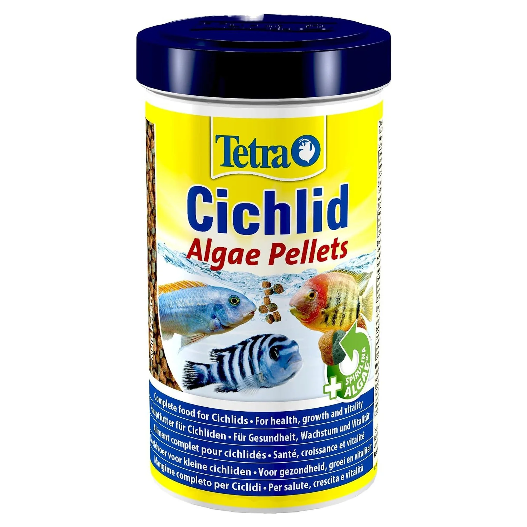Tetra Cichlid Algae Bitkisel Cichlid Balık Yemi - 500 mL