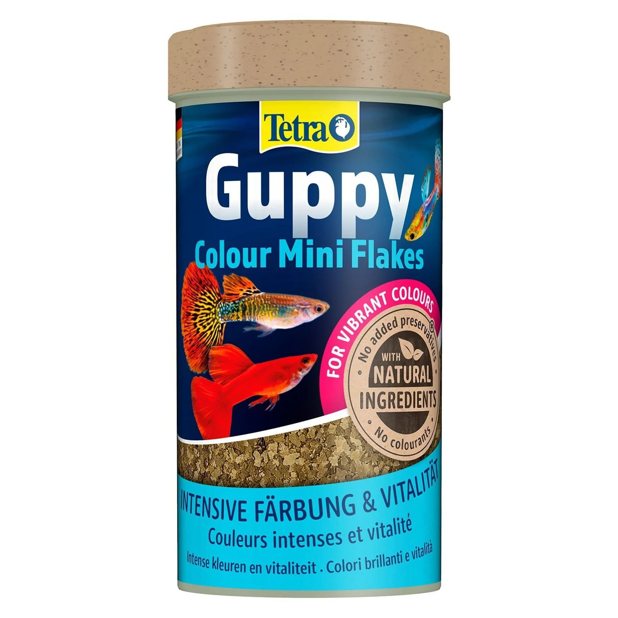 Tetra Guppy Colour Mini Flakes Lepistes Pul Balık Yemi - 250mL