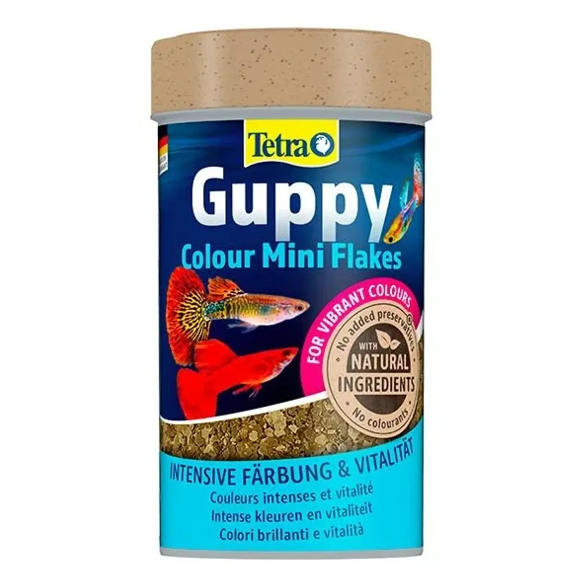 Tetra Guppy Colour Mini Flakes Lepistes Pul Balık Yemi - 100 mL