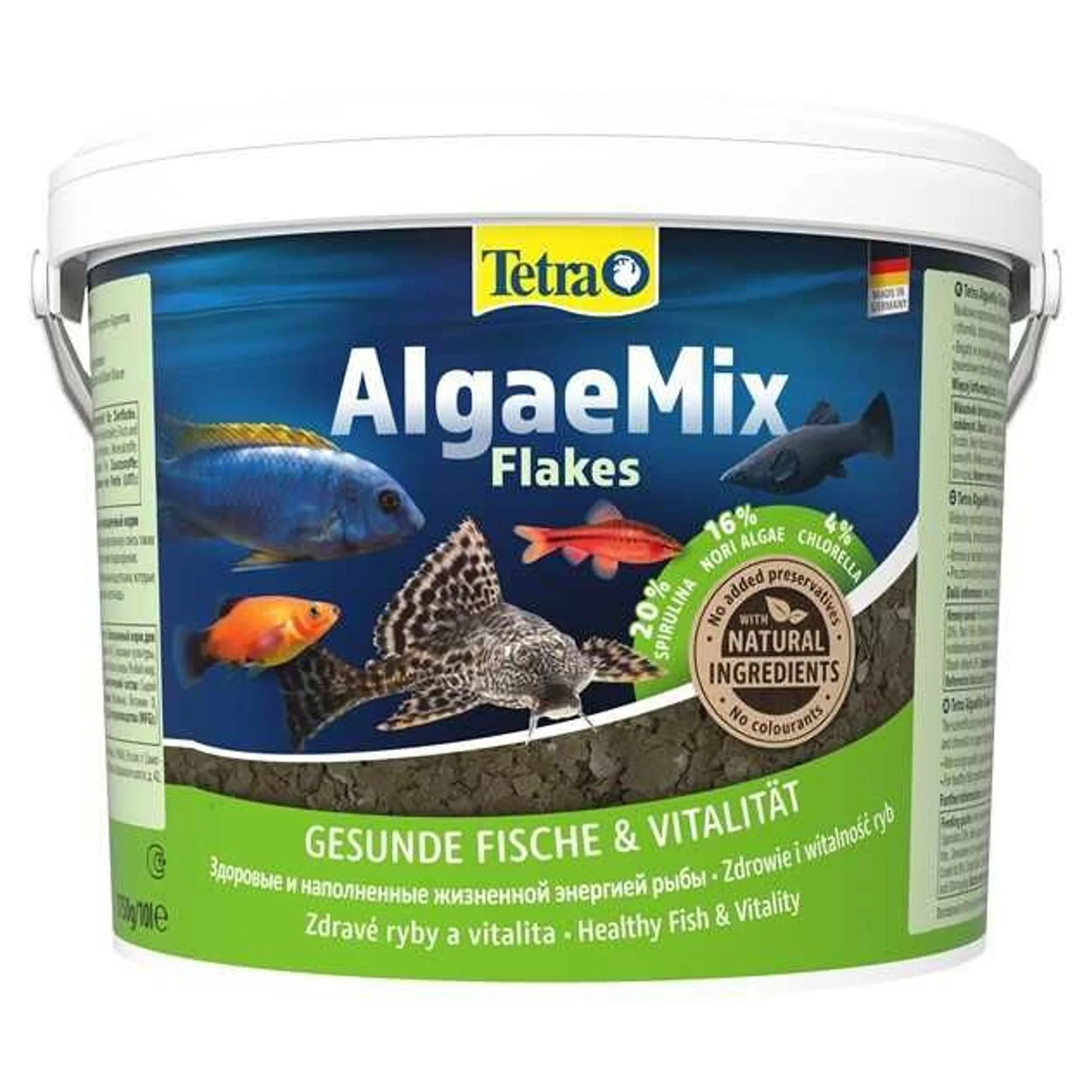 Tetra Tetra Algaemix Bitkisel Pul Balık Yemi - 10L