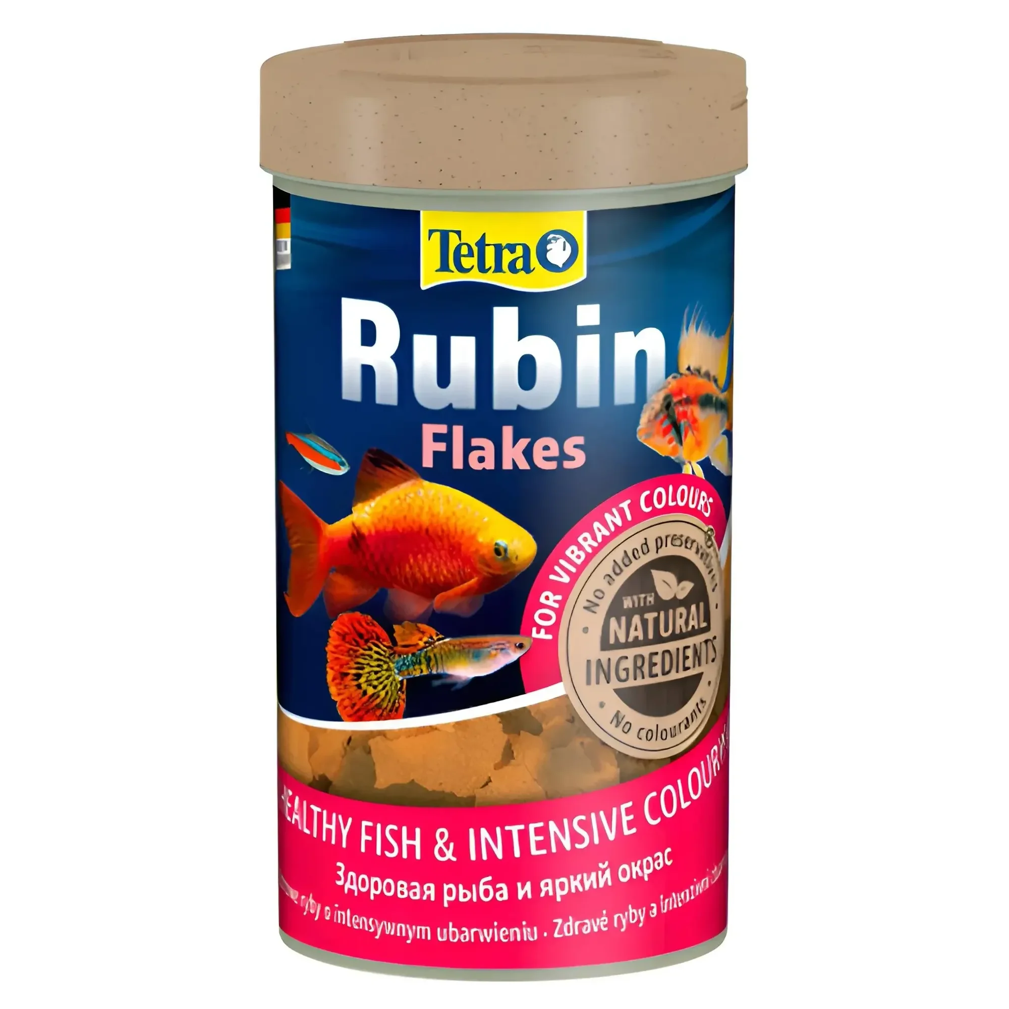 Tetra Rubin Flakes Renklendirici Tropikal Pul Balık Yemi - 250 mL