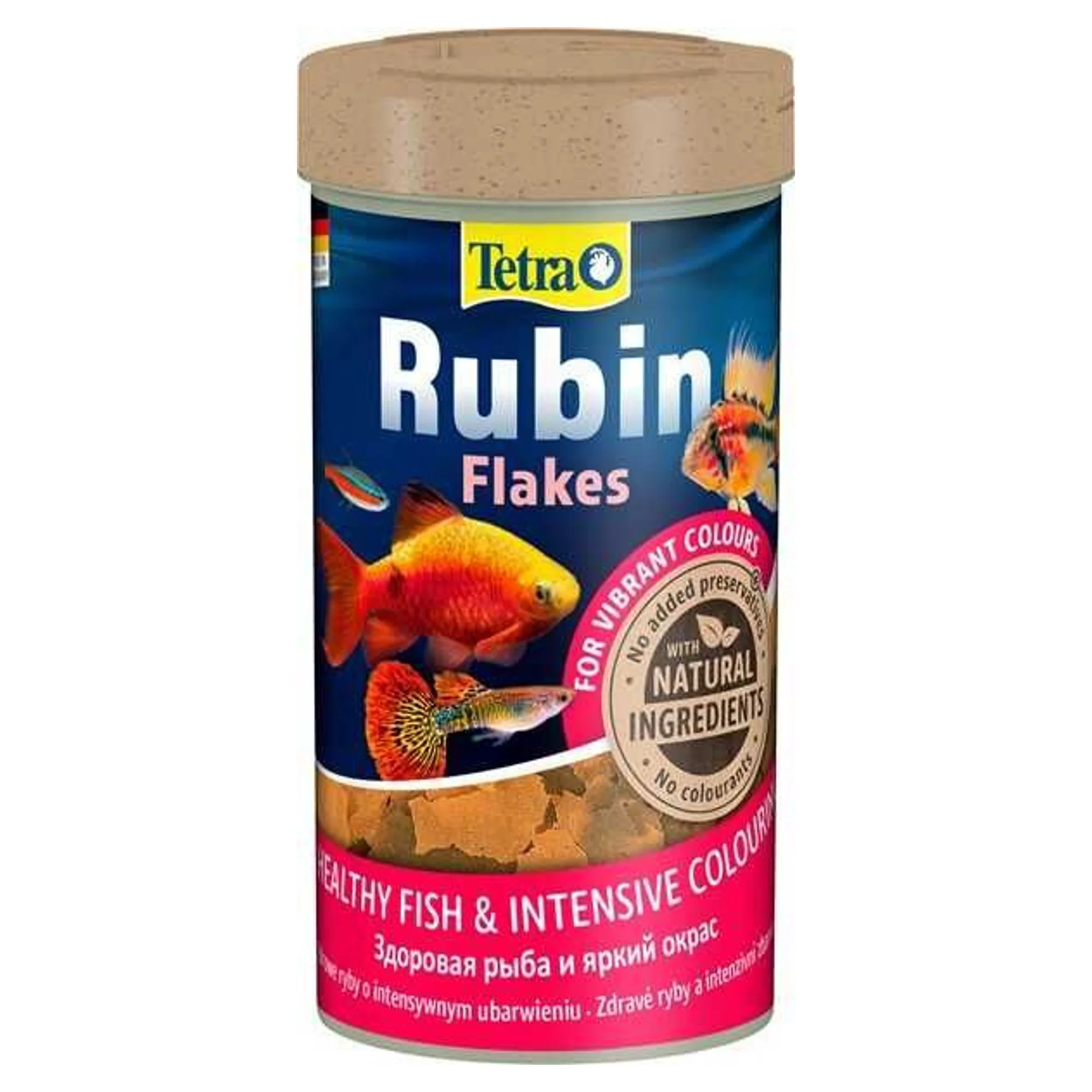 Tetra Rubin Flakes Renklendirici Tropikal Pul Balık Yemi - 100 mL