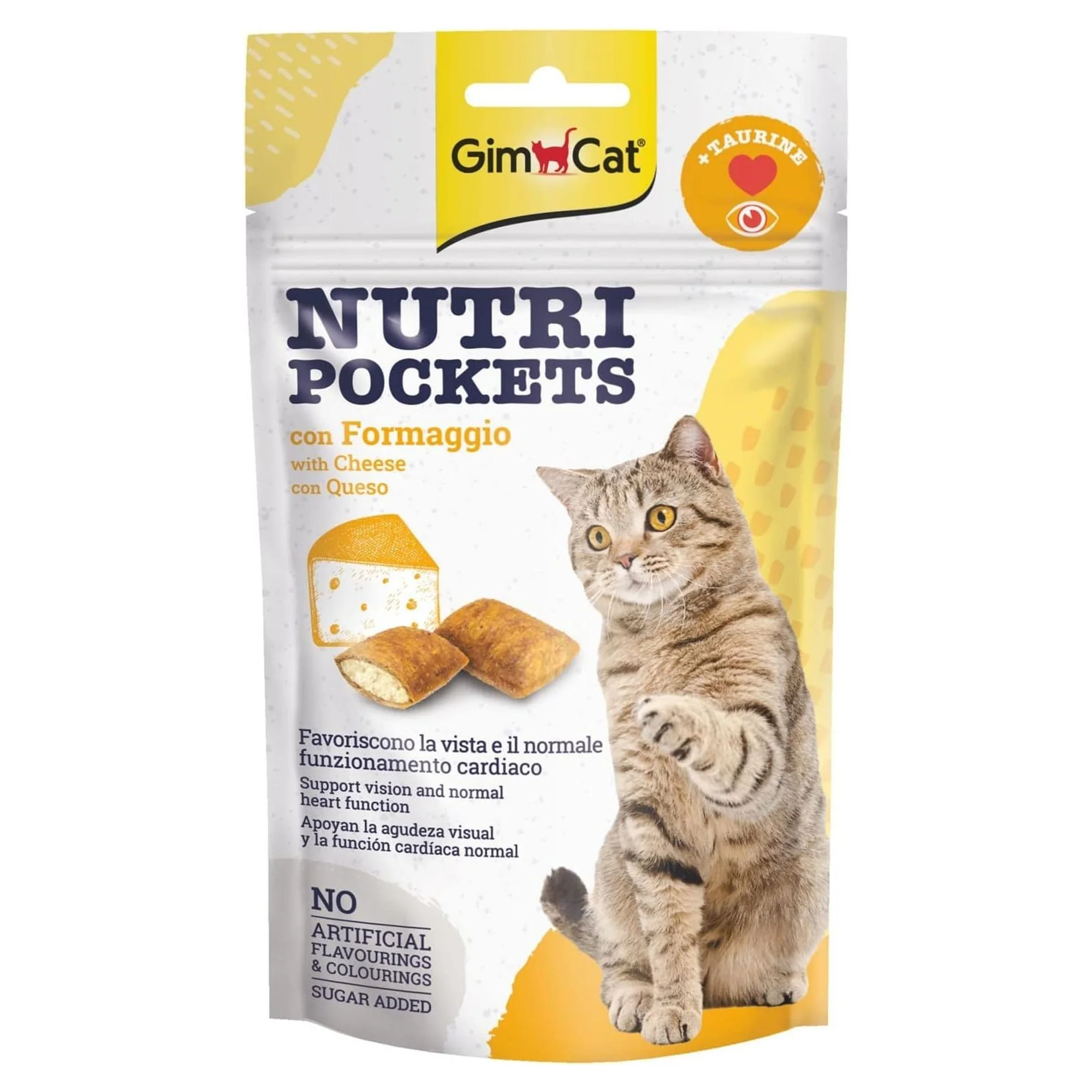GimCat Nutripockets Peynirli Kedi Ödülü 60G