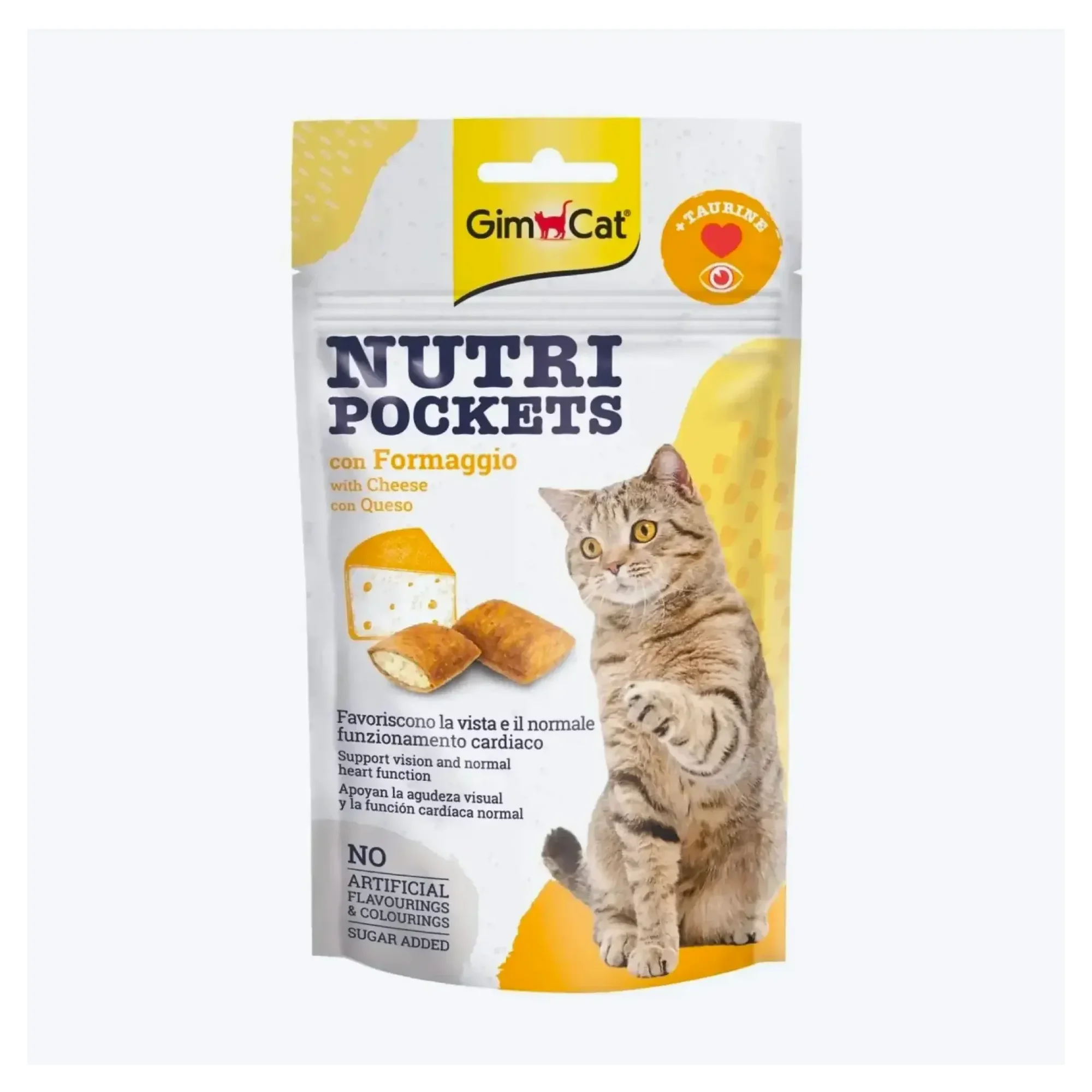 GimCat Nutripockets Peynirli Kedi Ödülü 60G