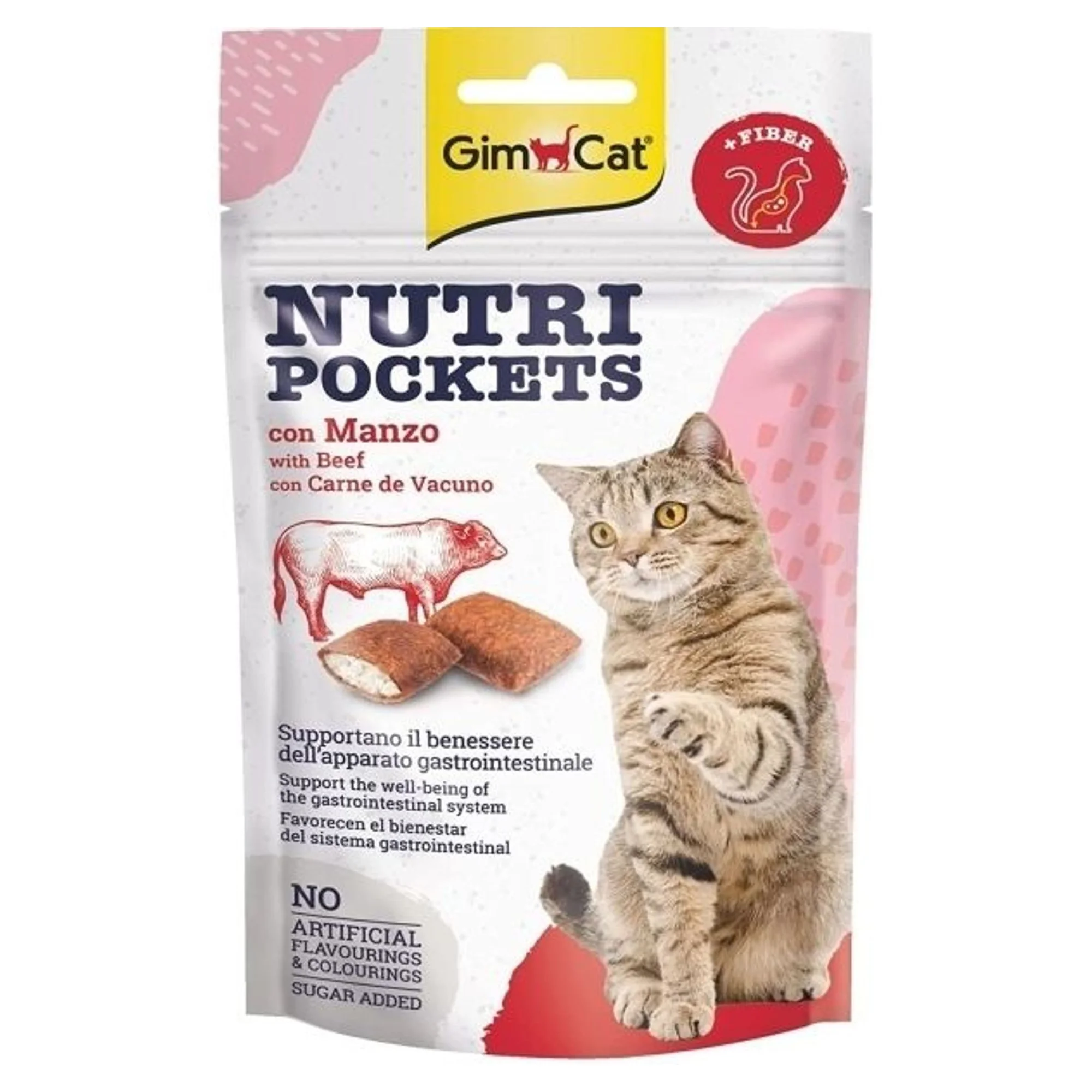 GimCat Nutripockets Biftekli Malt Kedi Ödül Maması 60 G