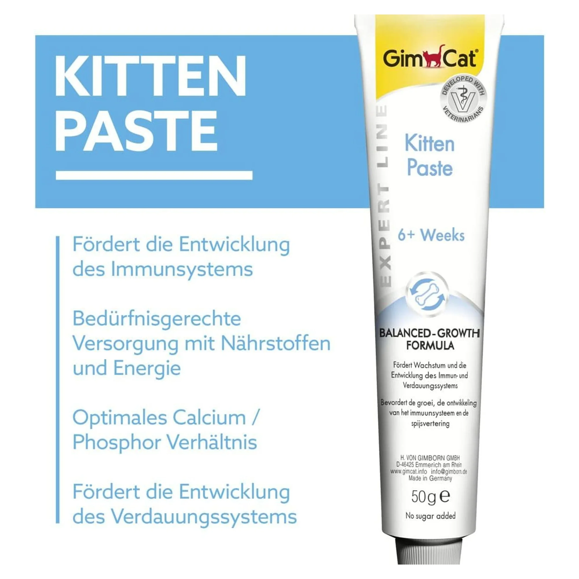 GimCat GimCat Kitten Yavru Kedi Vitamin Macunu 50 G — Takviye ve Vitaminler, 50 g — Görsel 2