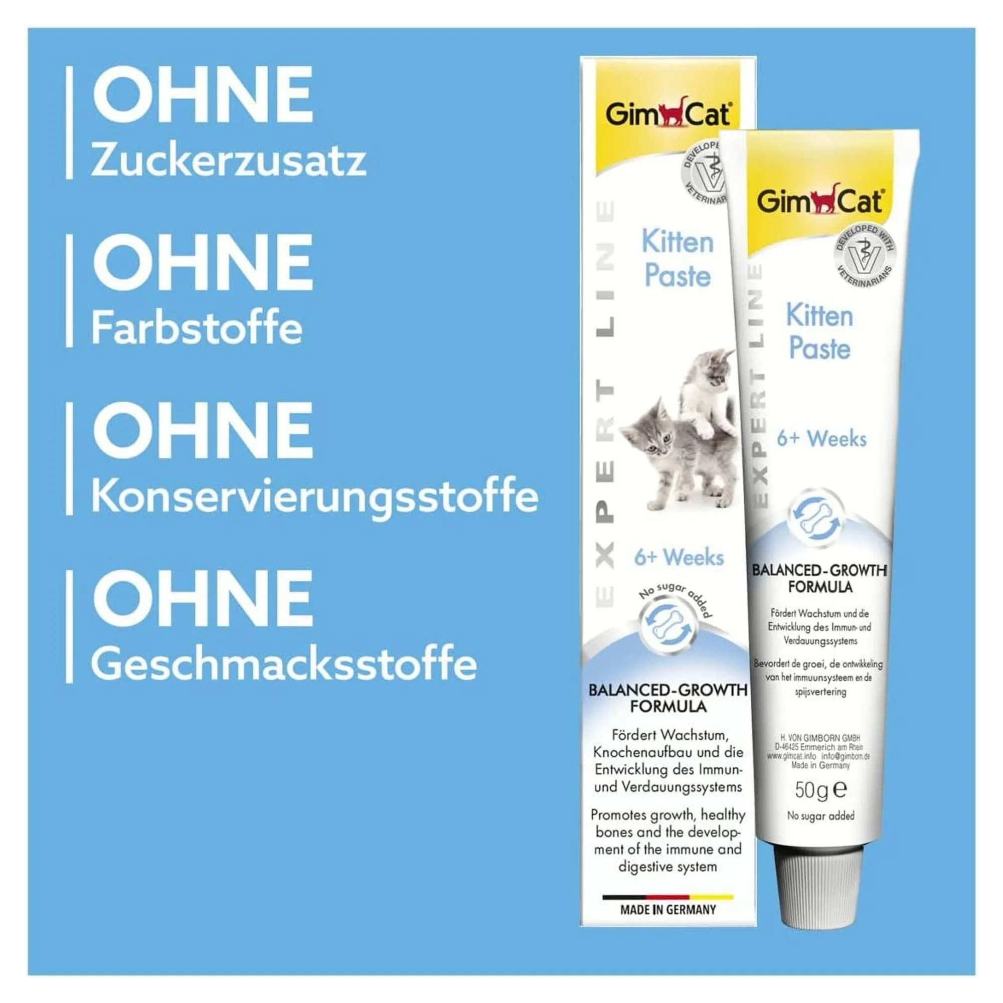 GimCat GimCat Kitten Yavru Kedi Vitamin Macunu 50 G — Takviye ve Vitaminler, 50 g — Görsel 5