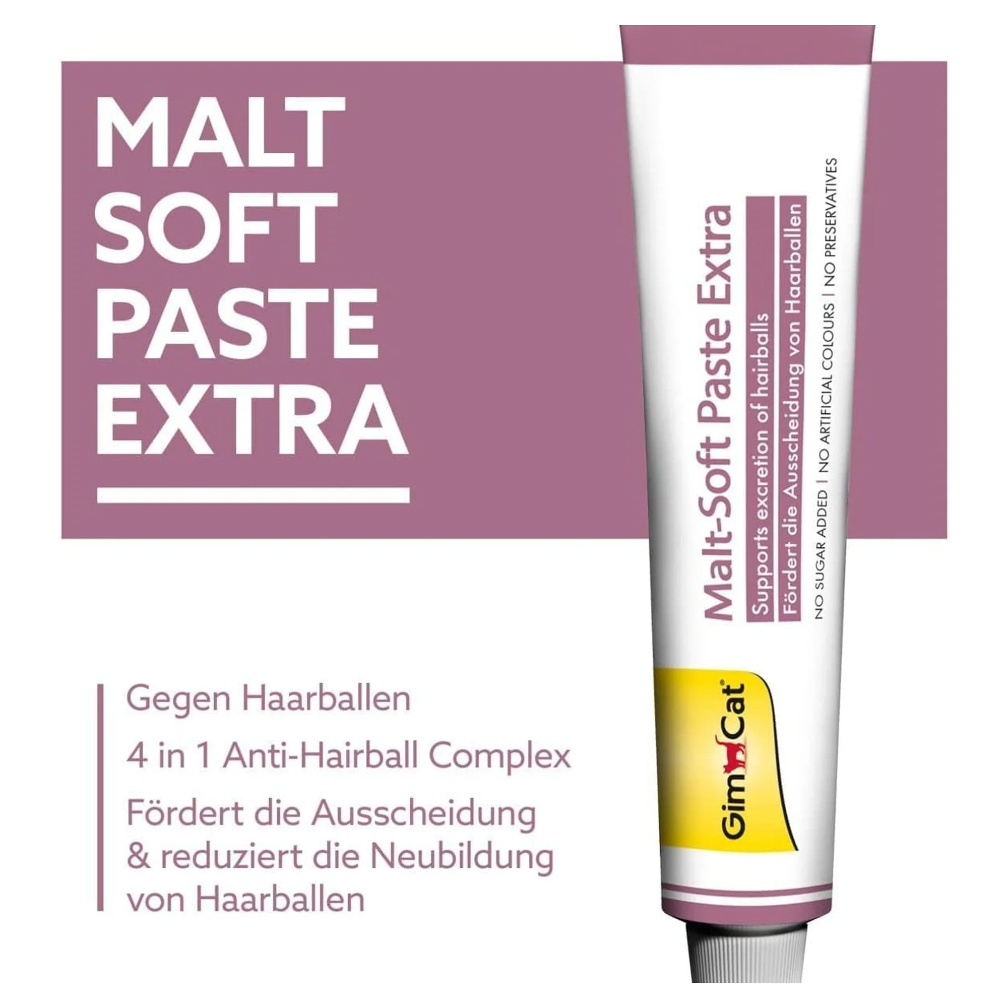 GimCat GimCat Malt-Soft Extra Tüy Yumağı Önleyici Kedi Macunu 100 G — Takviye ve Vitaminler, 110 g — Görsel 2