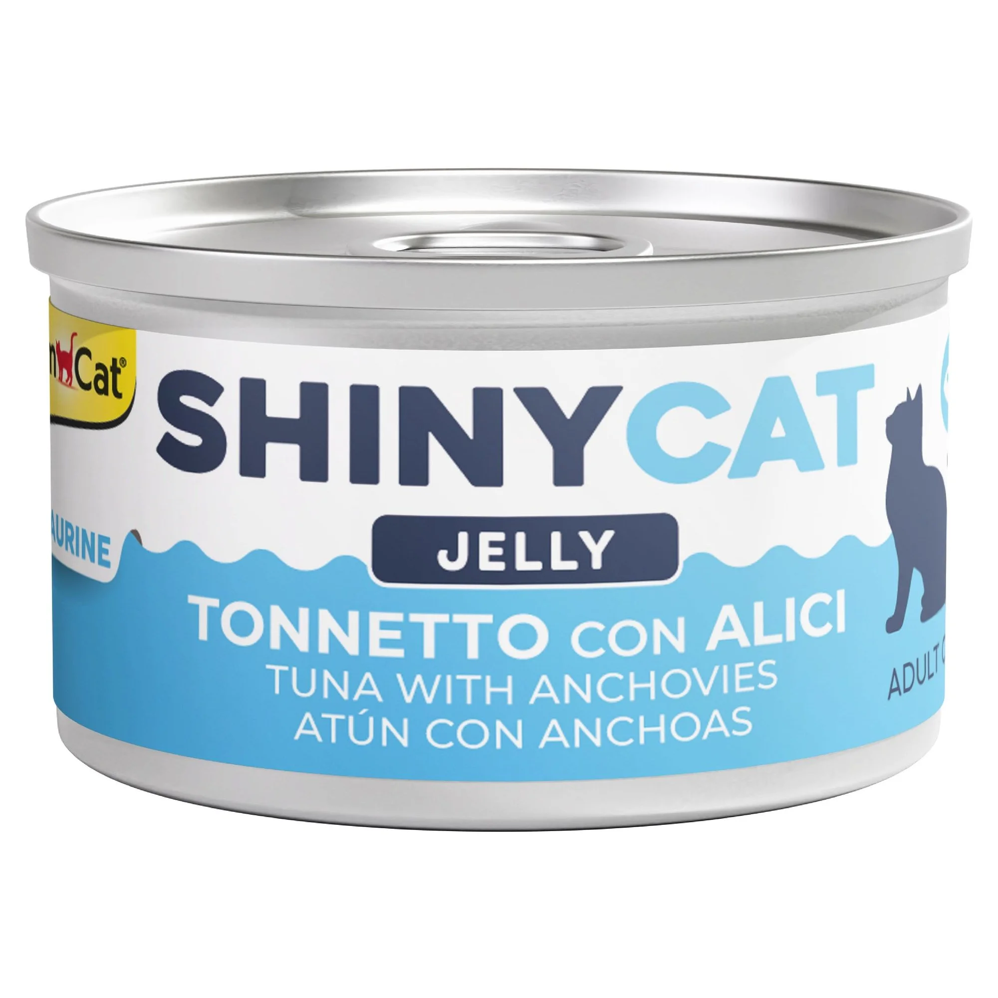 GimCat Shinycat Jelly Jöle İçinde Tuna Ançüezli ve Ton Balıklı Konserve Kedi Maması 70 G