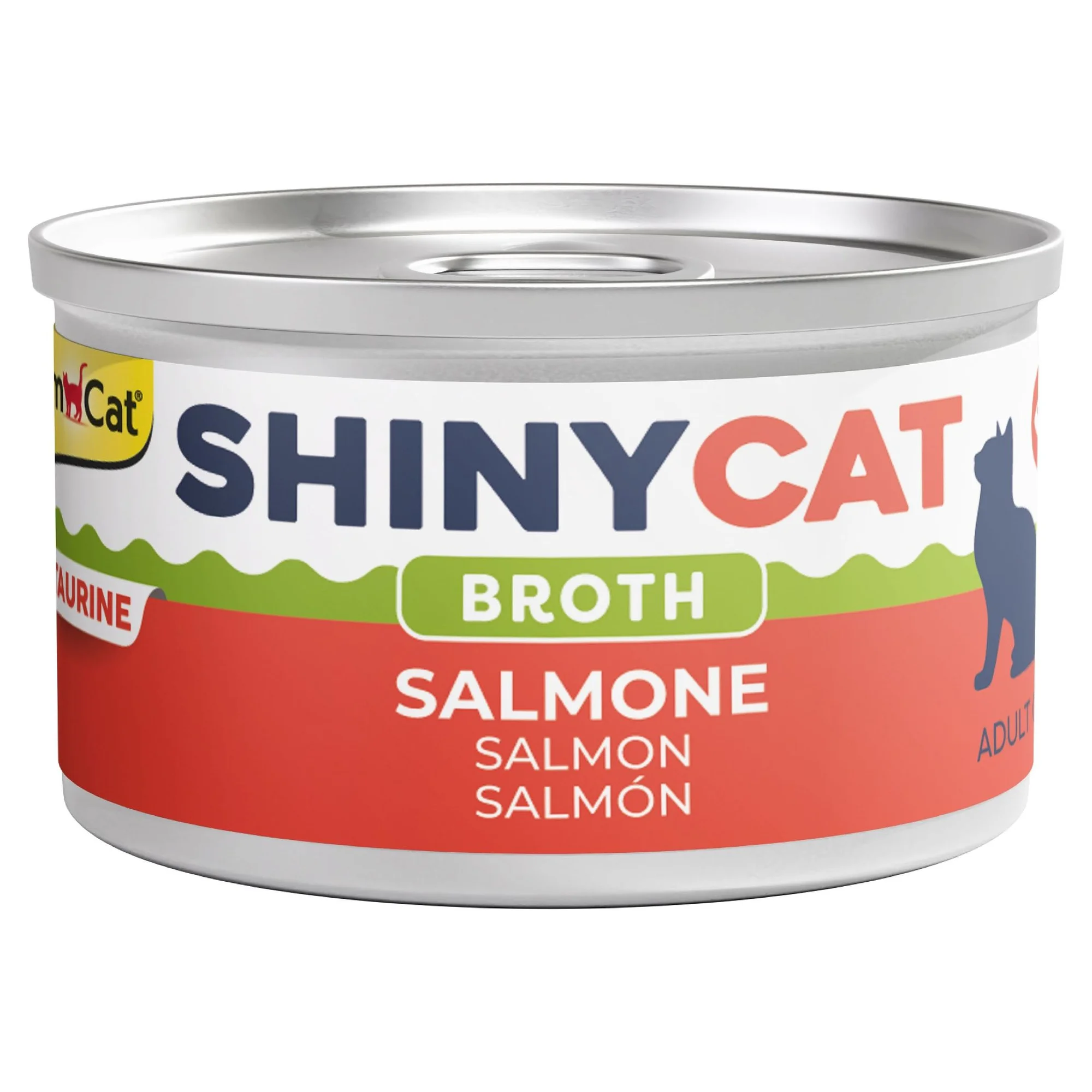 GimCat Shinycat Broth Sos İçinde Somon Balıklı Konserve Kedi Maması 70 G