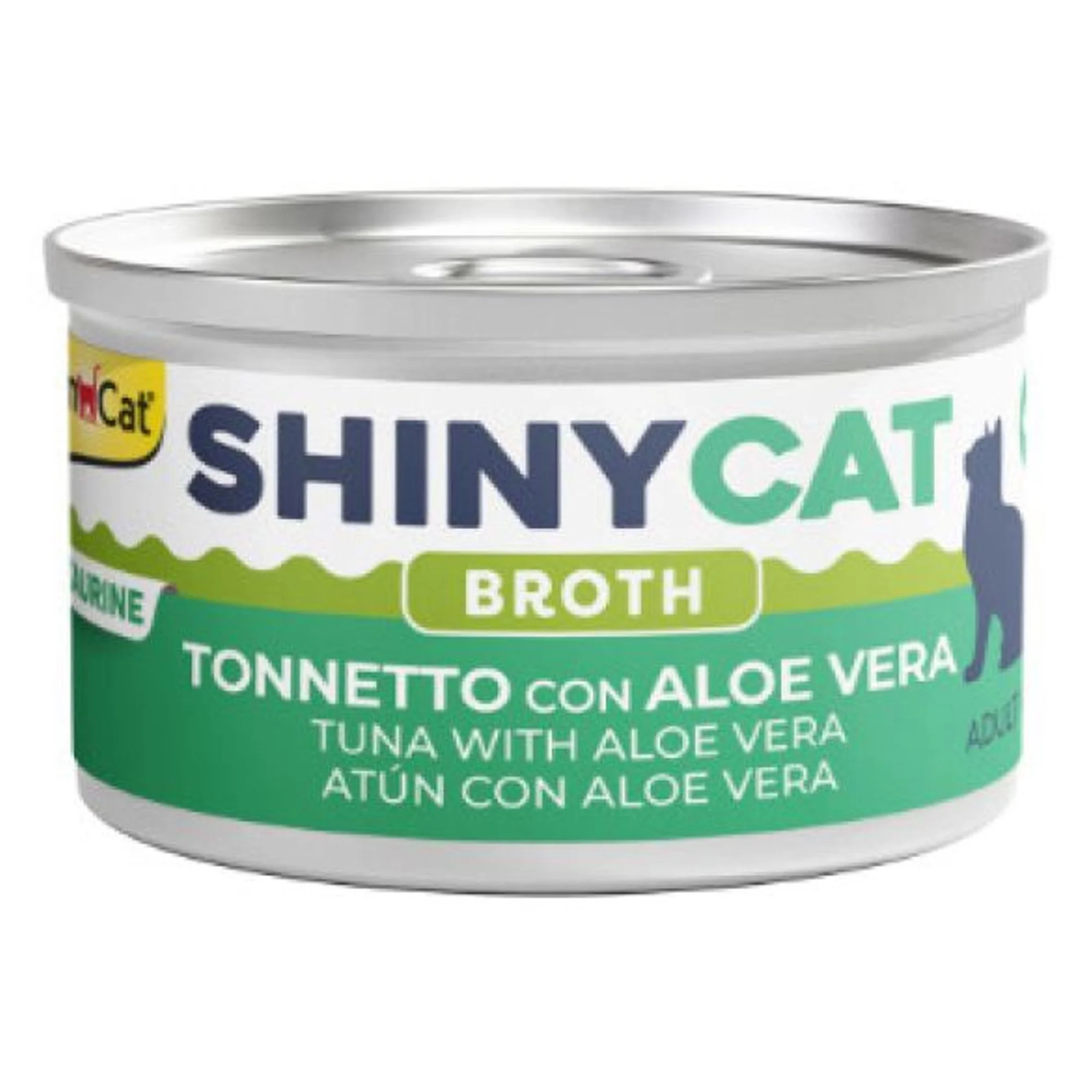 GimCat Shinycat Broth Sos İçinde Aloe Veralı ve Ton Balıklı Kedi Konservesi 70 G