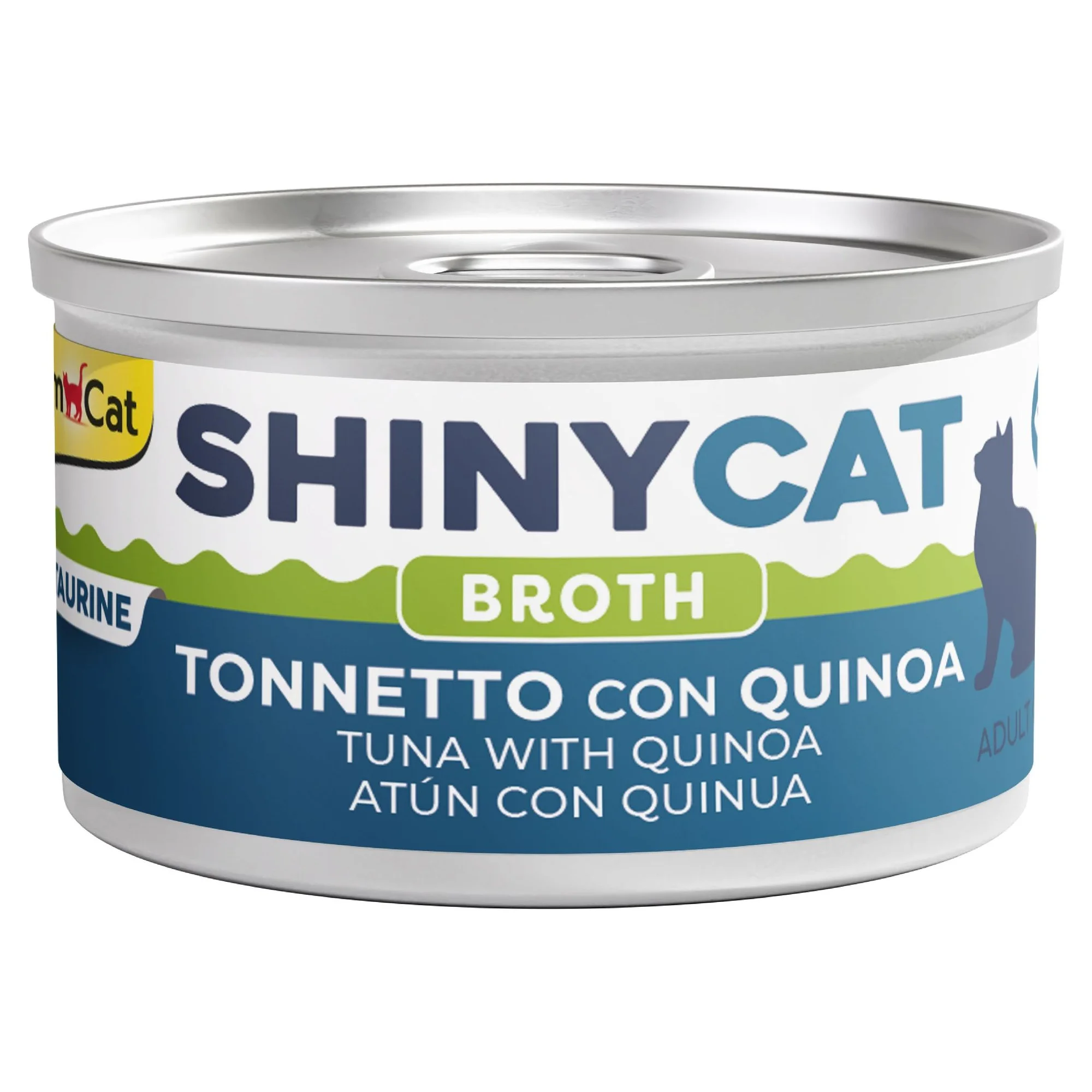 GimCat Shinycat Broth Sos İçinde Kinoalı ve Ton Balıklı Konserve Kedi Maması 70 G