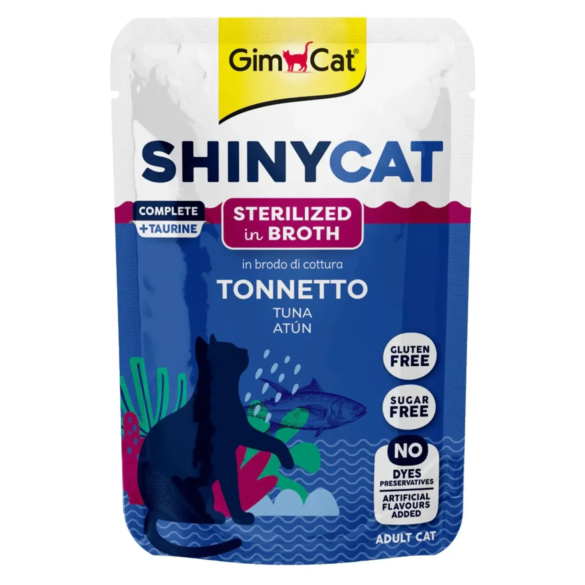 GimCat Shinycat Sos İçinde Ton Balıklı Kısırlaştırılmış Kedi Konservesi 70 G