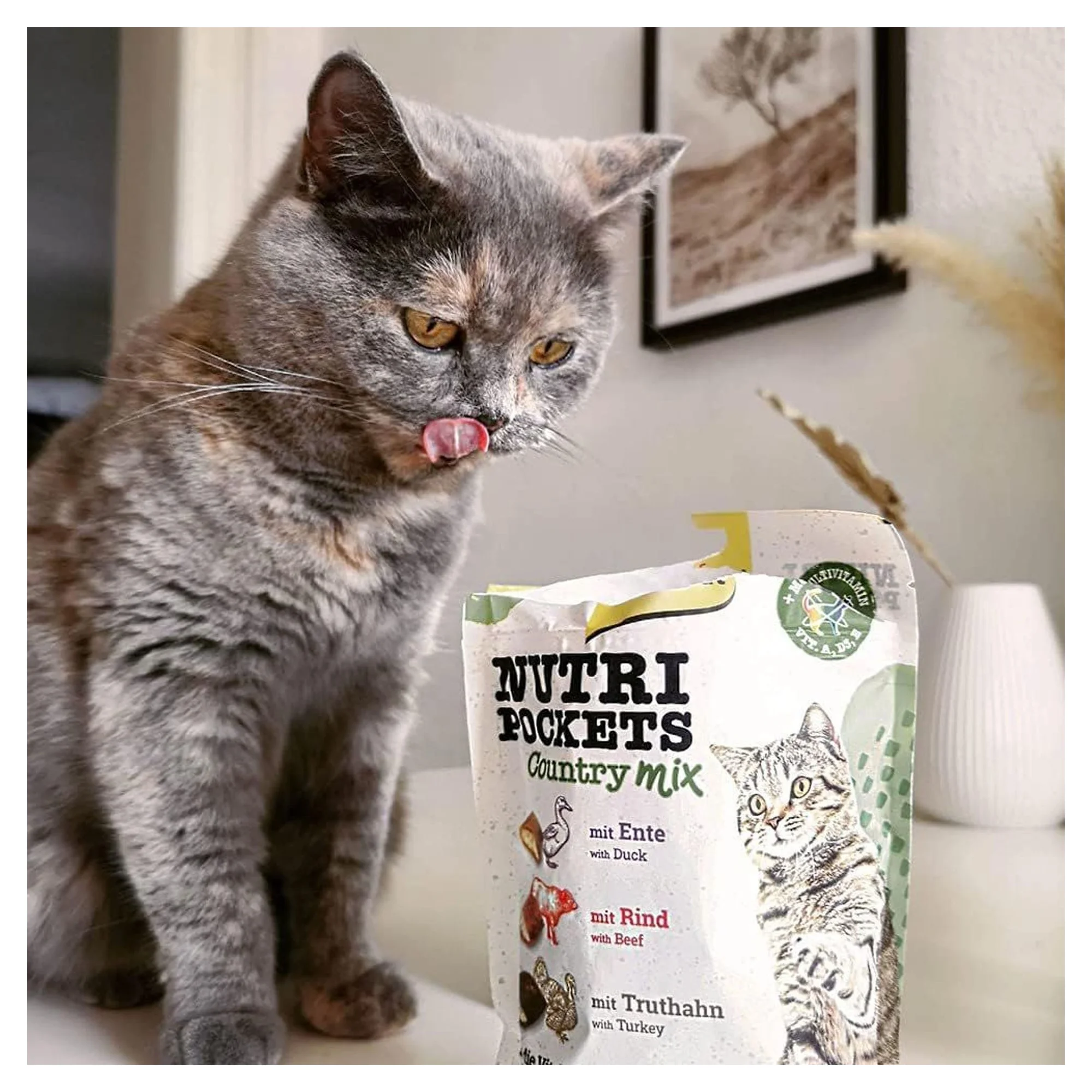 GimCat Nutripockets Country Mix Kedi Ödülü 150 G — Dolgulu, 160 g — Görsel 2
