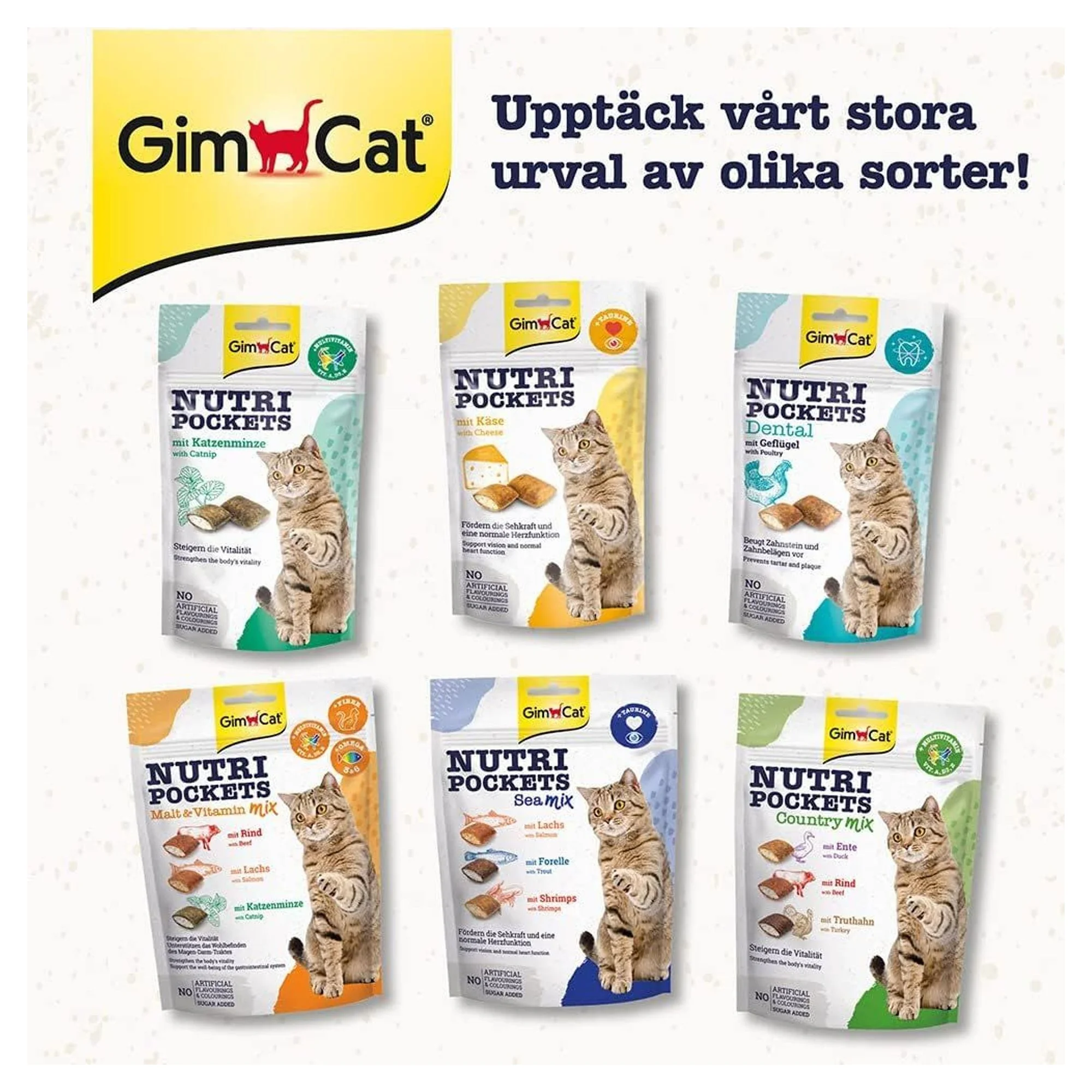GimCat Nutripockets Country Mix Kedi Ödülü 150 G — Dolgulu, 160 g — Görsel 3