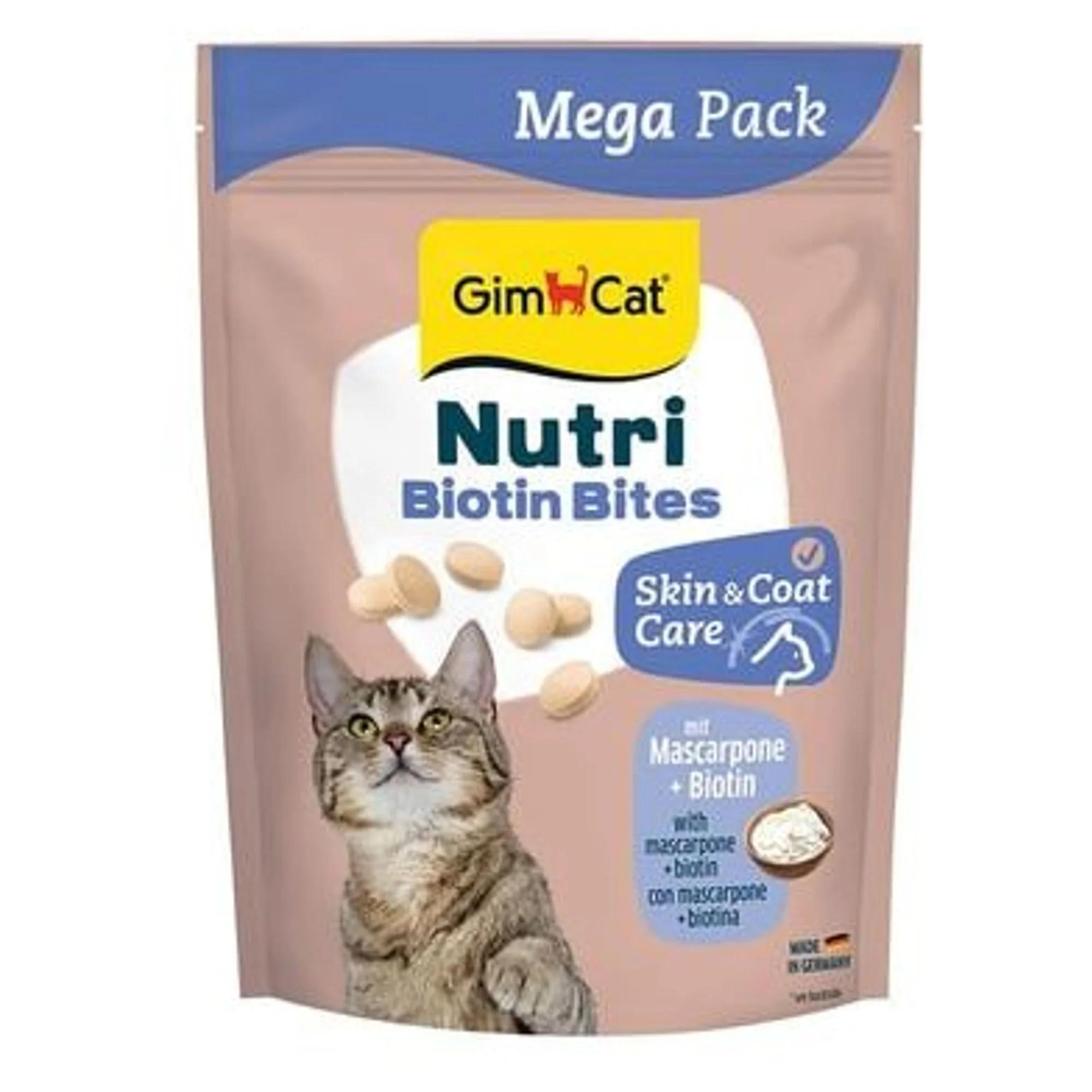 GimCat Nutri Biyotinli Mascarpone Peynirli Kedi Ödülü 425 G