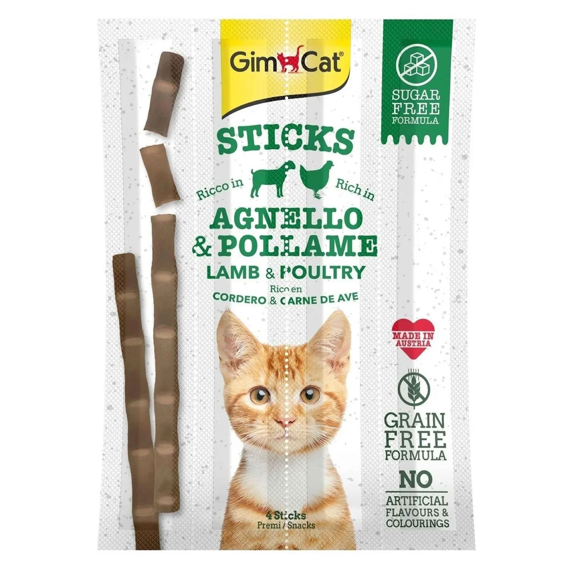 GimCat Kedi Ödül Çubuğu Sticks Kuzu Tavuk 20 G