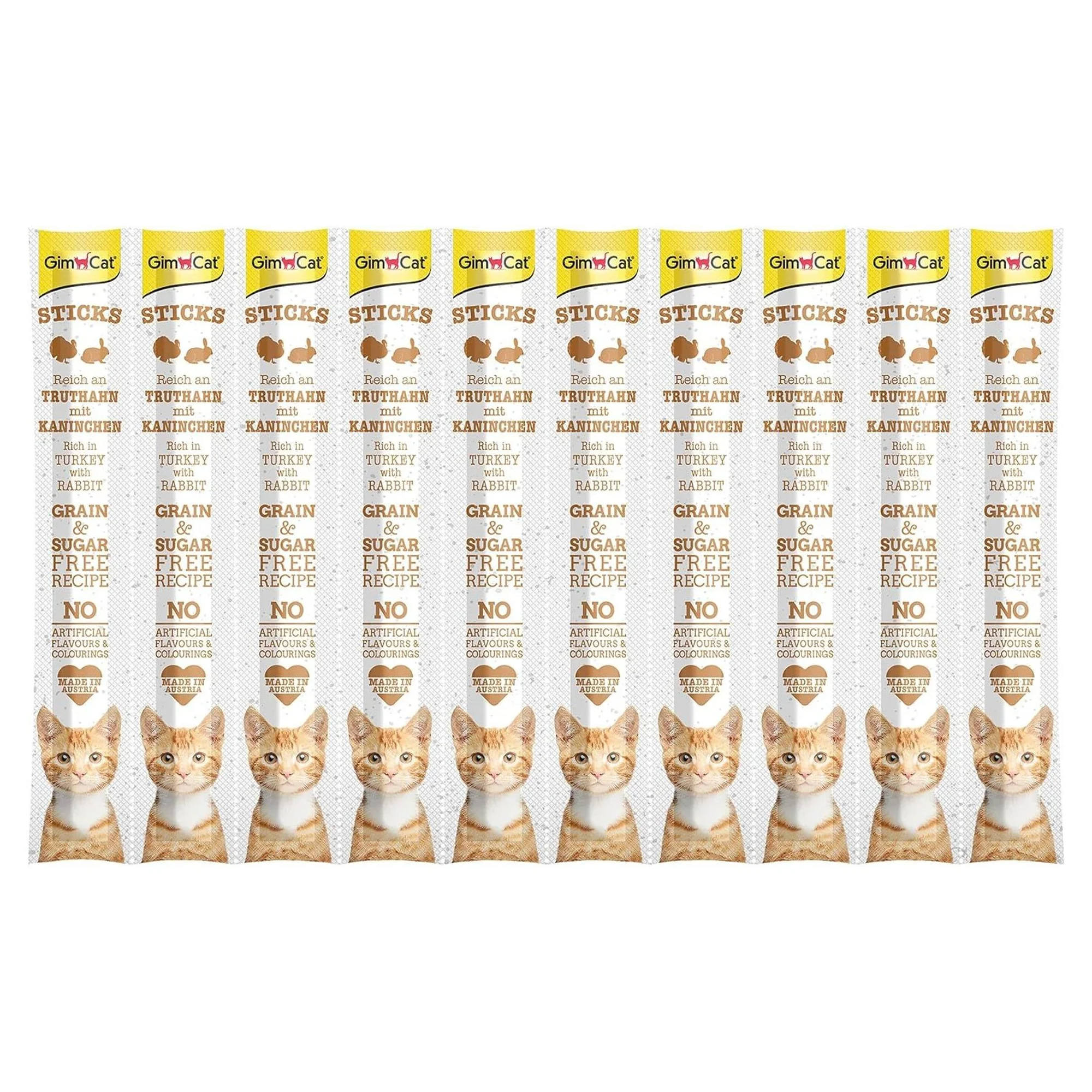 GimCat Sticks Kuzu etli Tavuklu Ödül Çubukları 10x5 G