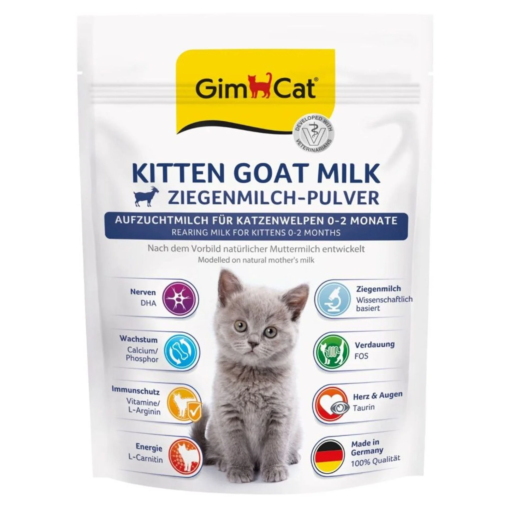 GimCat Keçi Sütlü Yavru Kedi Süt Tozu 200 G