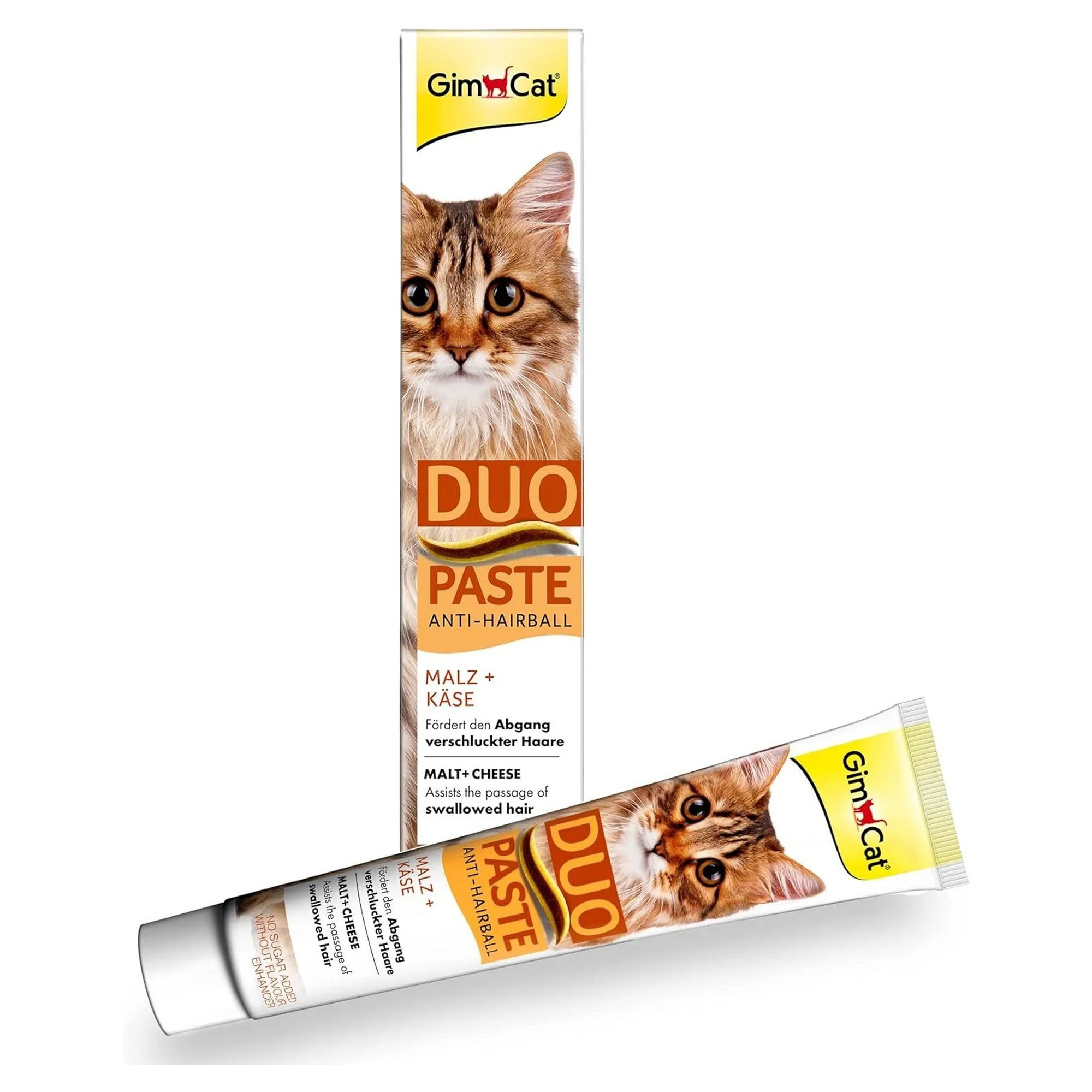 GimCat GimCat Duo Anti-Hairball Tüy Sağlığı için Peynirli Kedi Macunu 50 G