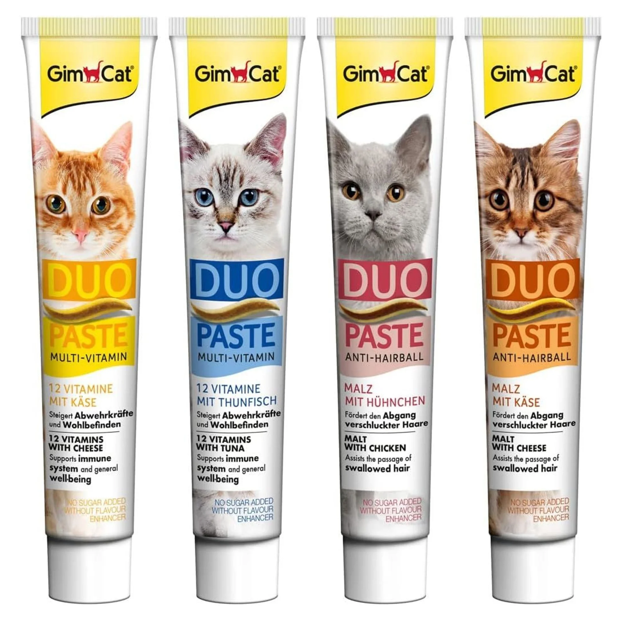 GimCat GimCat Duo Anti-Hairball Tüy Sağlığı için Peynirli Kedi Macunu 50 G — Takviye ve Vitaminler, 55 g — Görsel 6