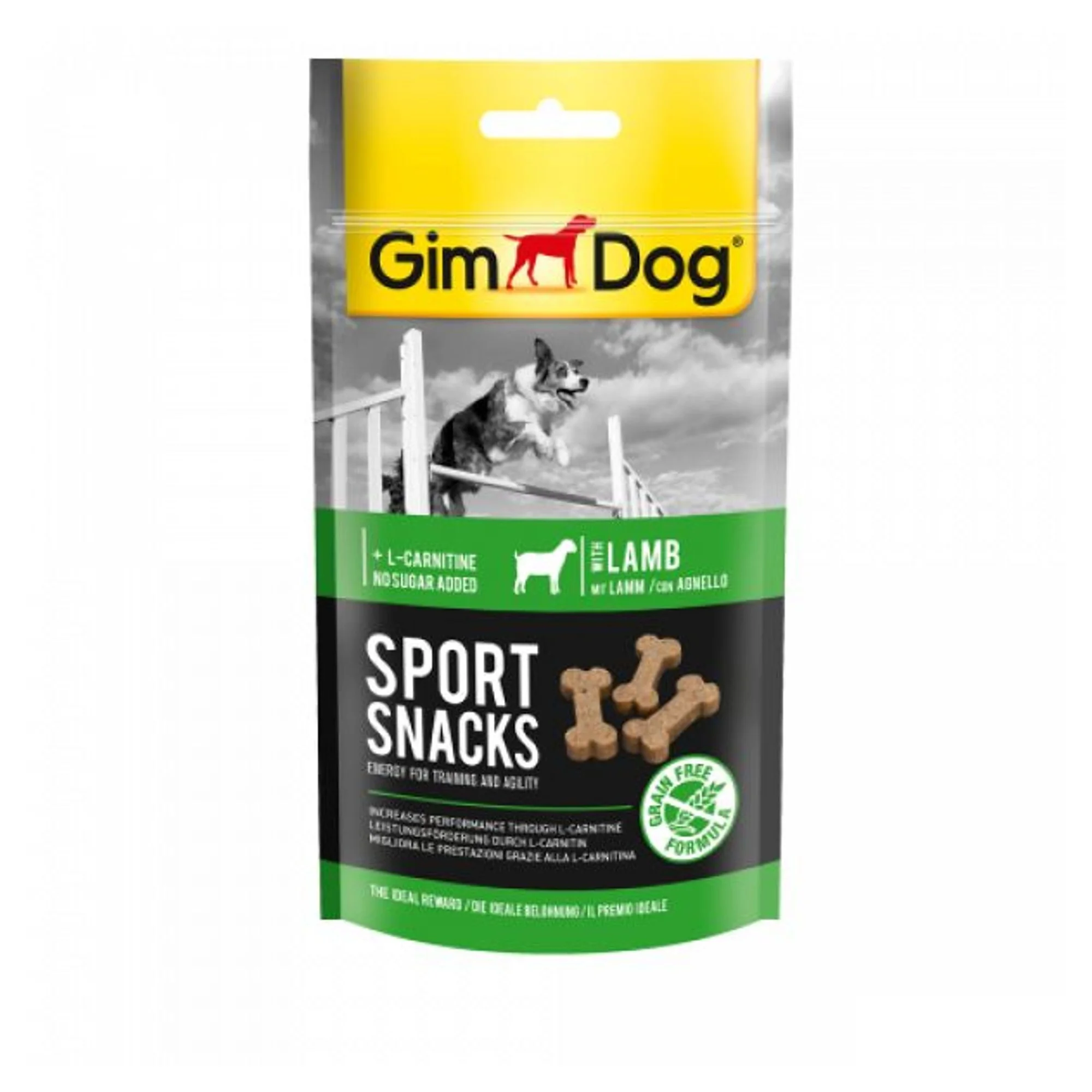 GimDog Sportsnacks Kuzulu L-Carnitinli Tahılsız Köpek Ödülü 60 G
