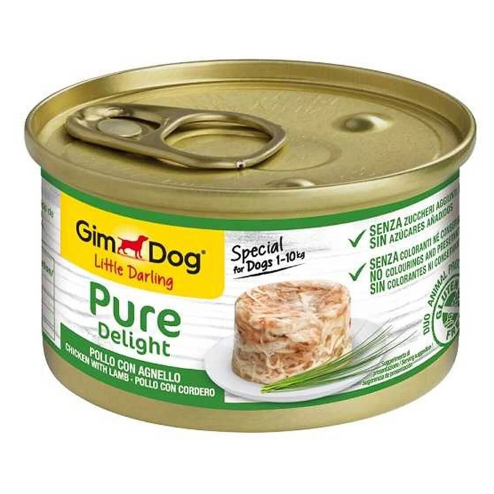 GimDog Little Darling Pure Delight Tavuklu Kuzulu Konserve Köpek Maması 85G