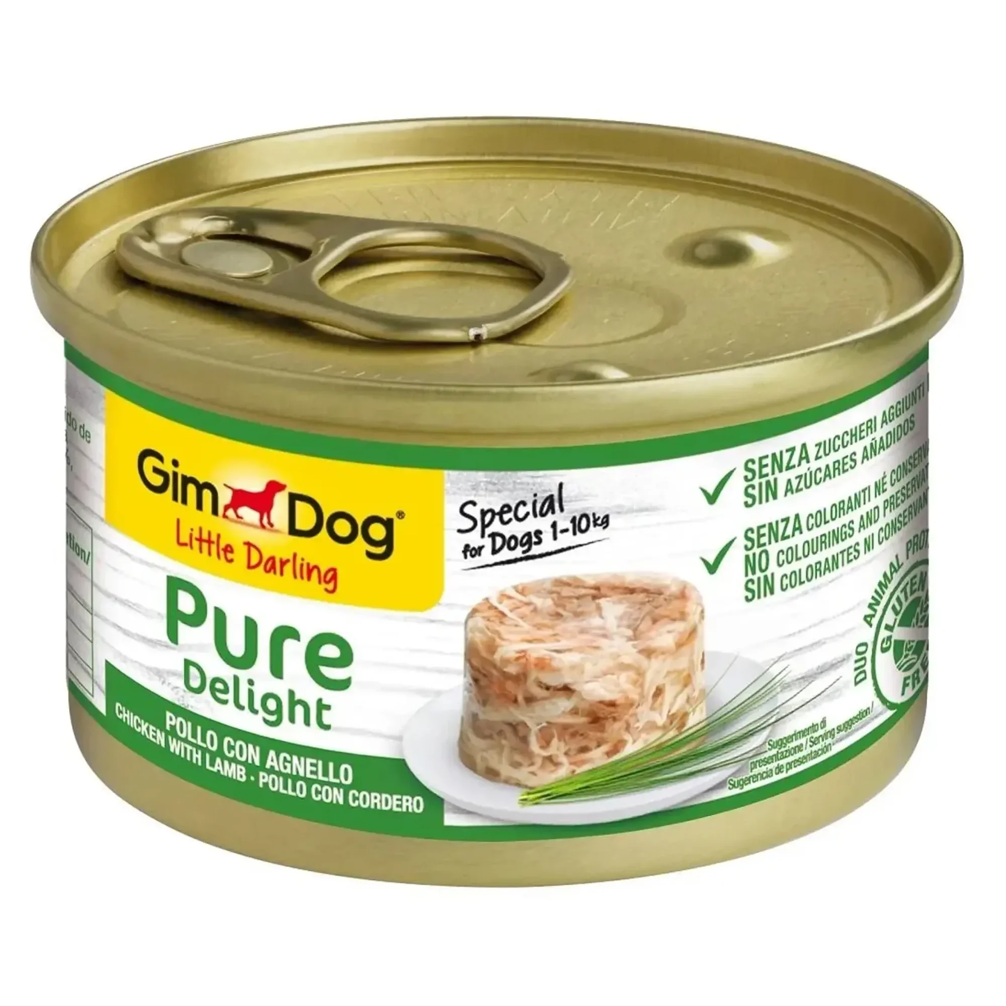 GimDog Little Darling Pure Delight Tavuklu Kuzulu Konserve Köpek Maması 150 G