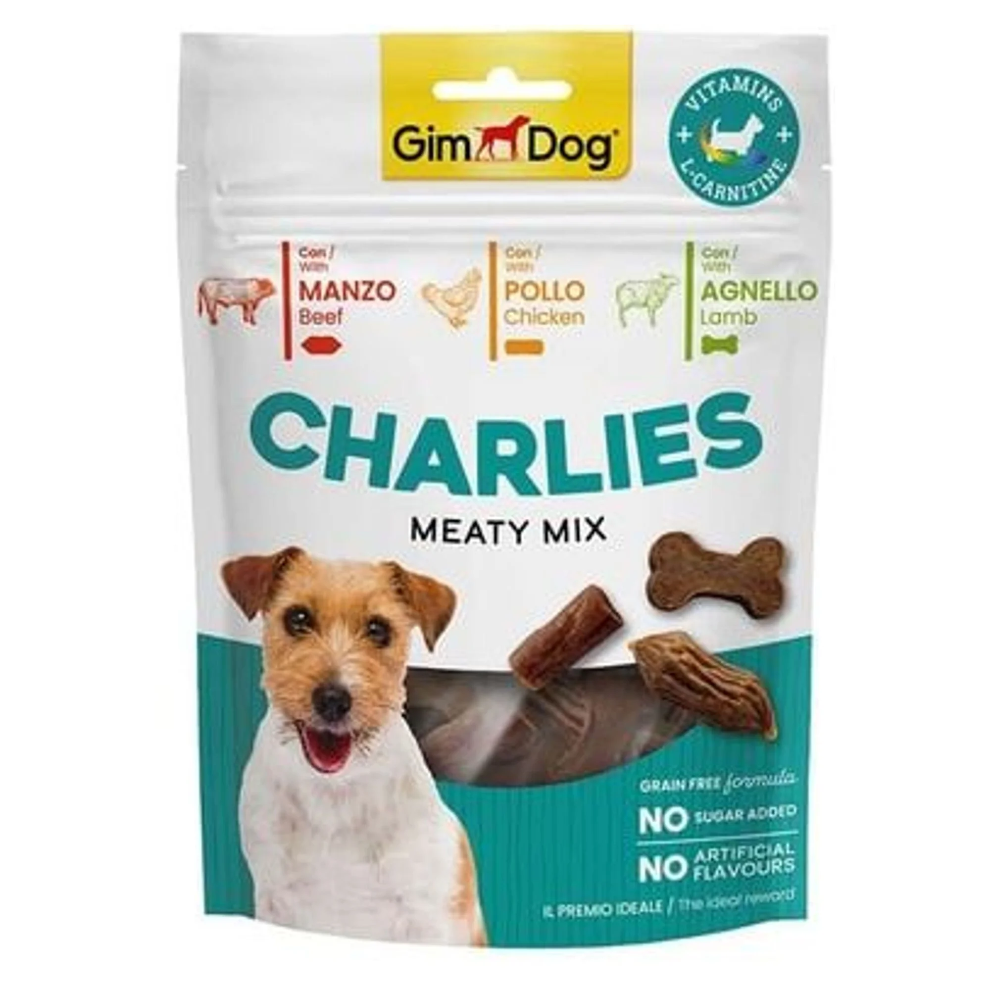 GimDog Charlies Meaty Mix Sığır Etli ve Kuzu Etli Köpek Ödülü 70 G
