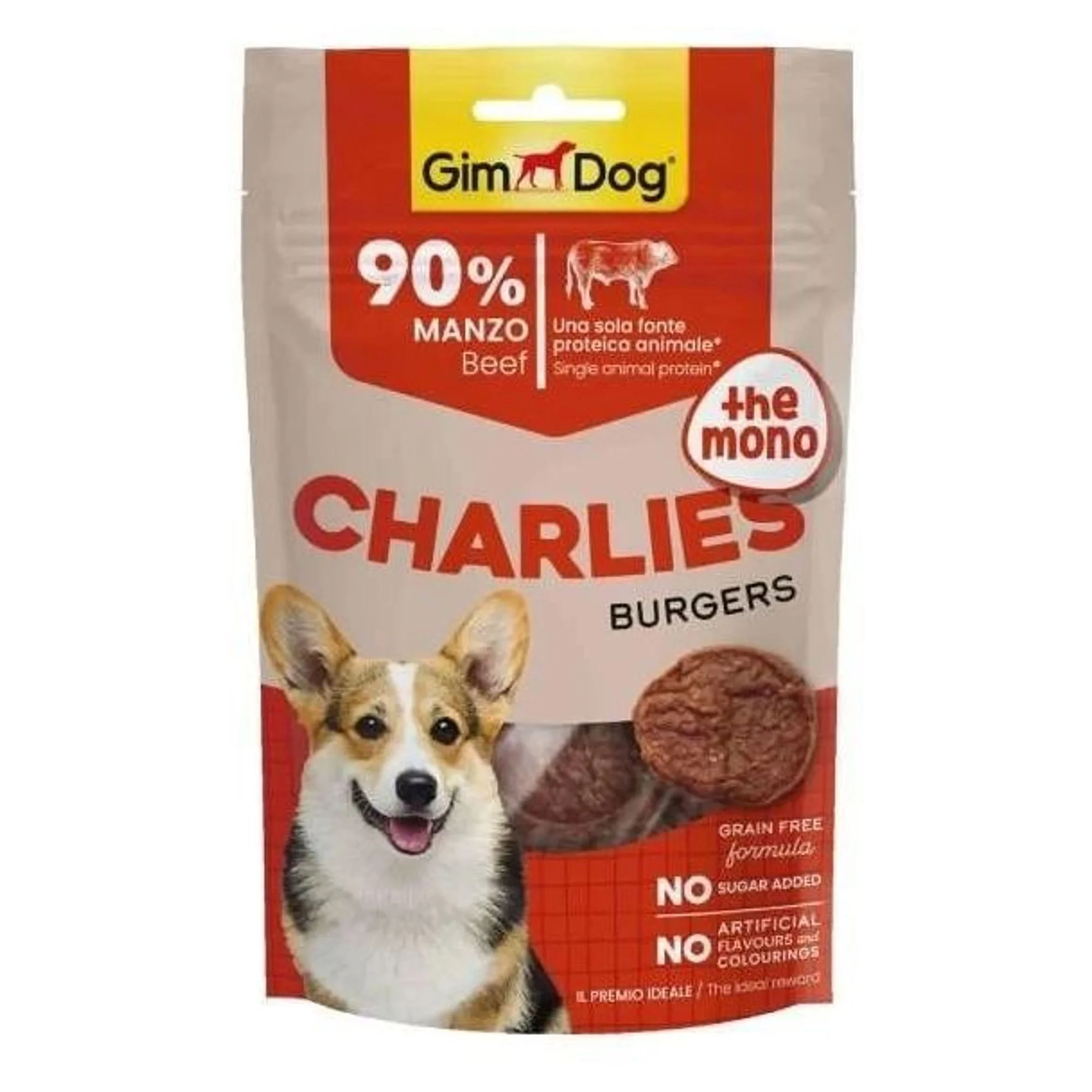 GimDog Charlies Burgers Dana Etli Köpek Ödülü 70 G