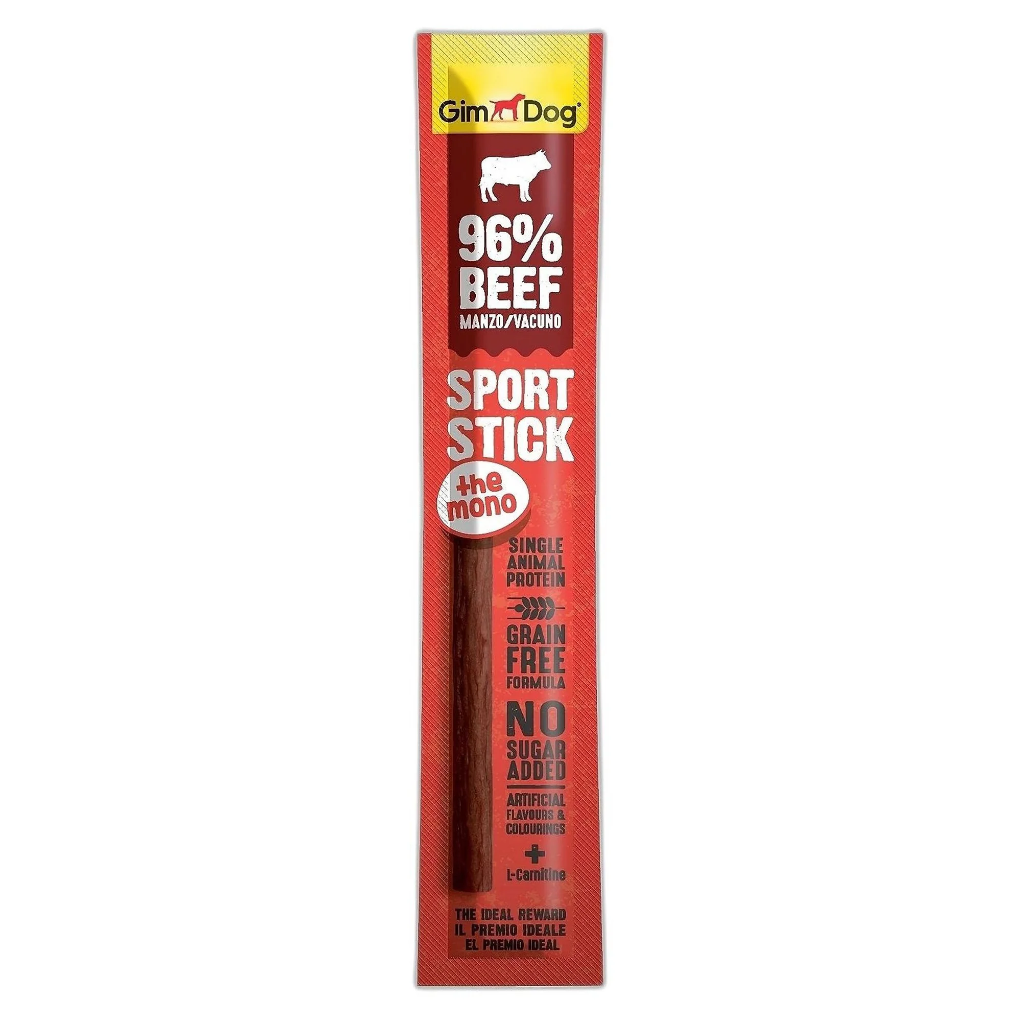 GimDog SportSticks Mono Sığır Etli Tahılsız Köpek Ödül Çubuğu 12G