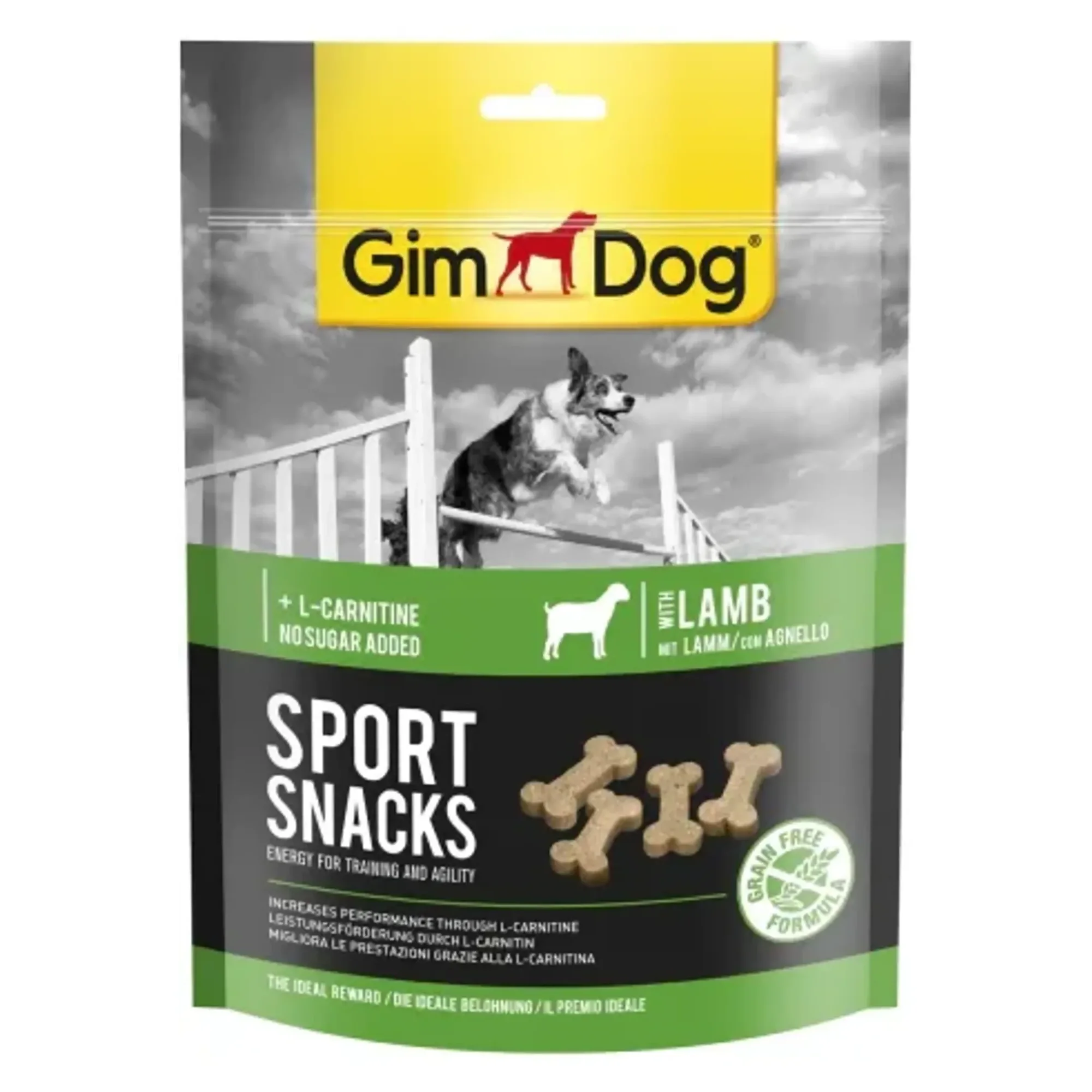 GimDog Sportsnacks Kuzulu L-Carnitinli Tahılsız Köpek Ödülü 150 G