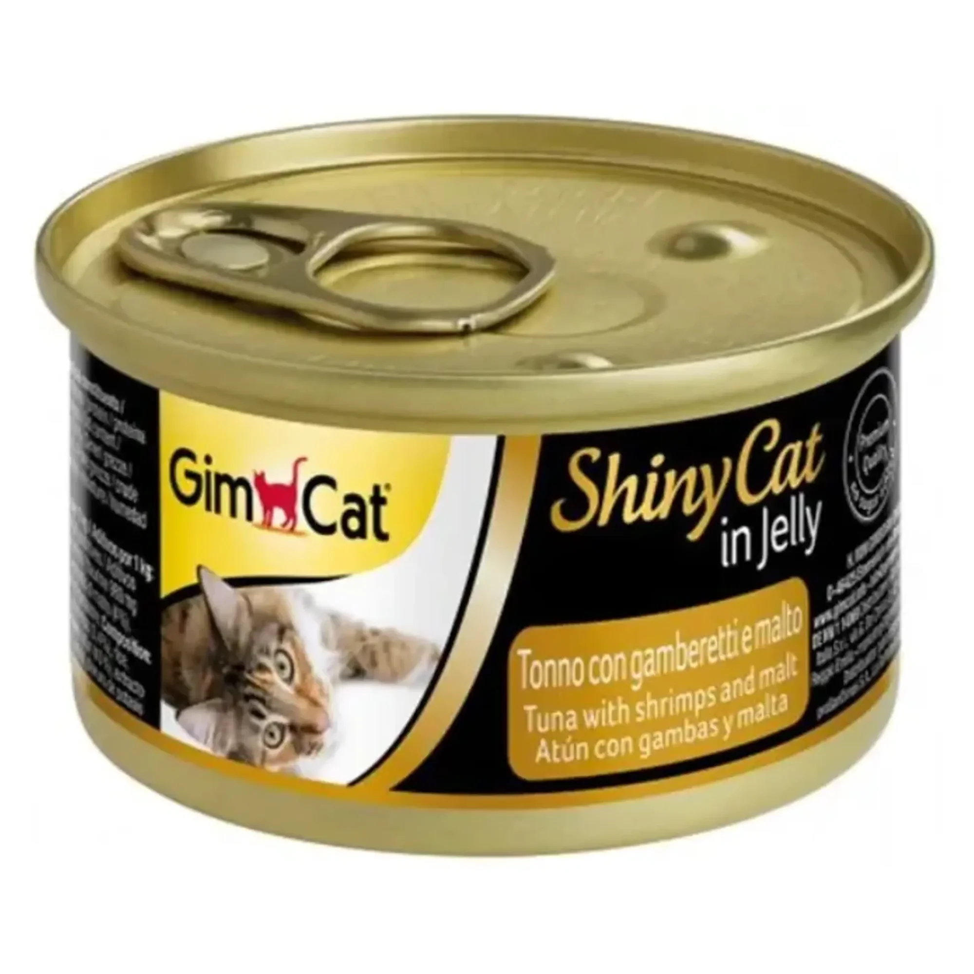 GimCat Shiny Cat Tuna Balıklı Karidesli Yetişkin Kedi Konservesi 24x70 G — Normal — Görsel 2