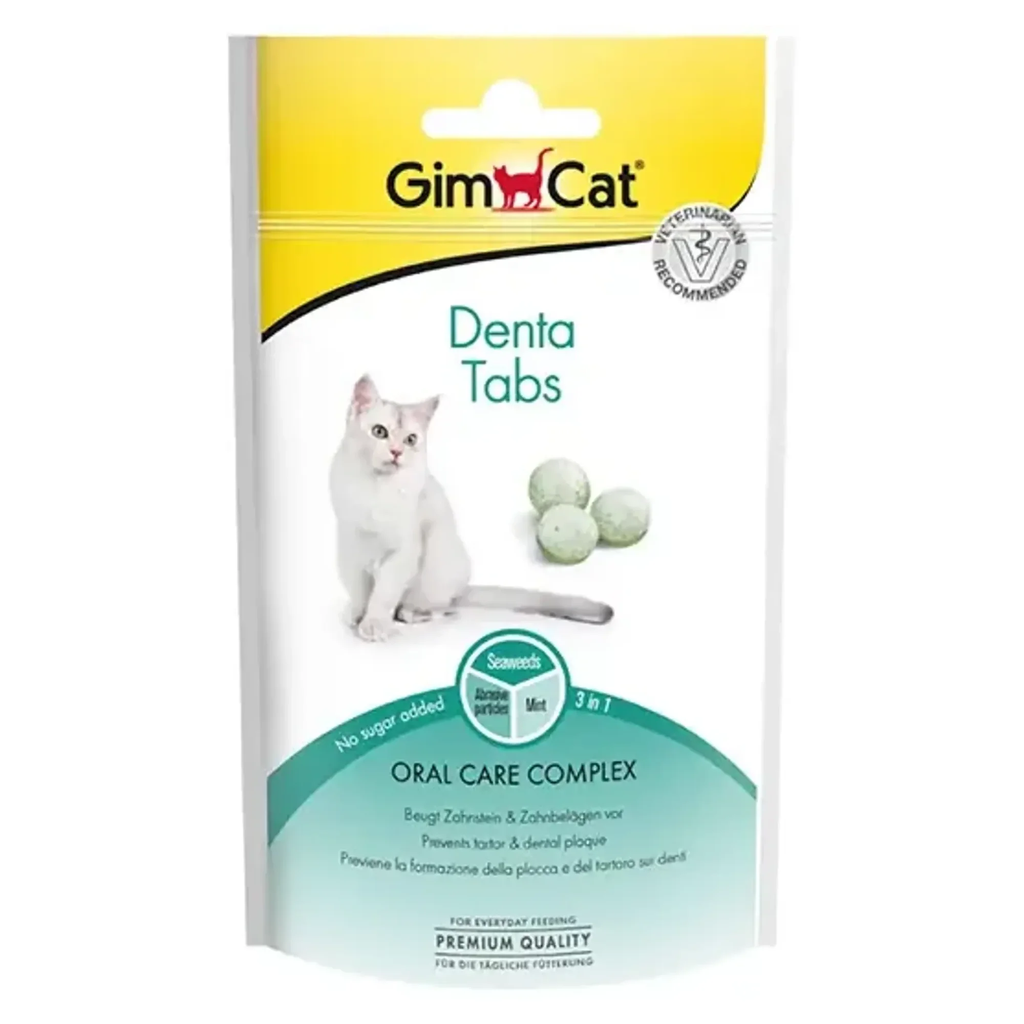 Gimcat Denta Ağız ve Diş Sağlığı Destekleyici Kedi Ödül Tableti 20'li 15 G